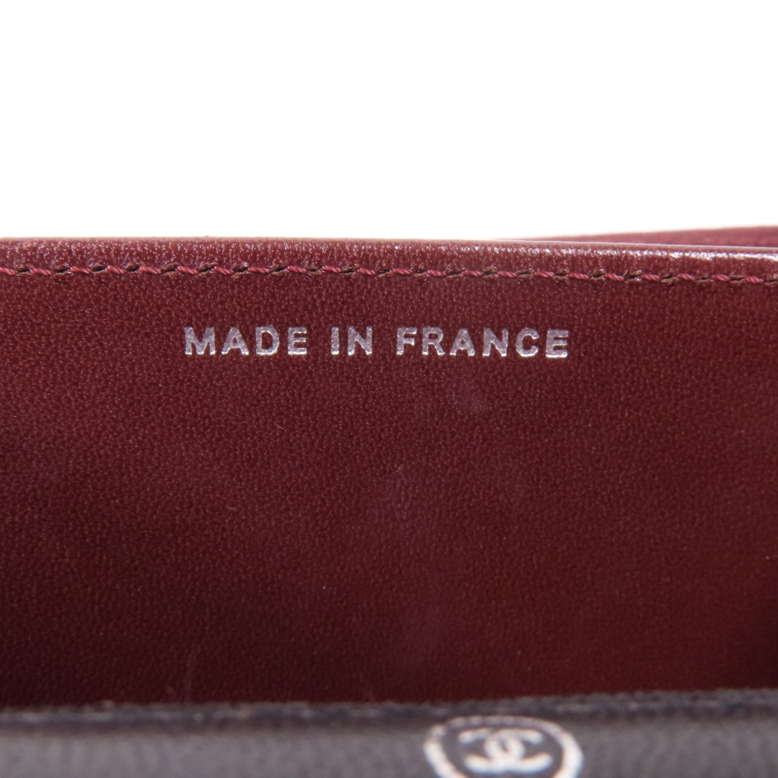 CHANEL 羊皮皮革Card Case銀扣卡片套