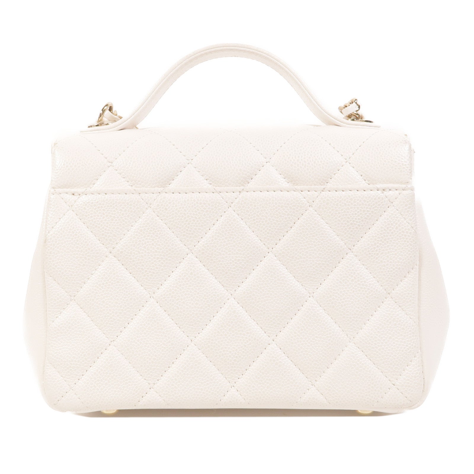 CHANEL 牛皮皮革Business Affinity Small金扣手挽肩背兩用袋