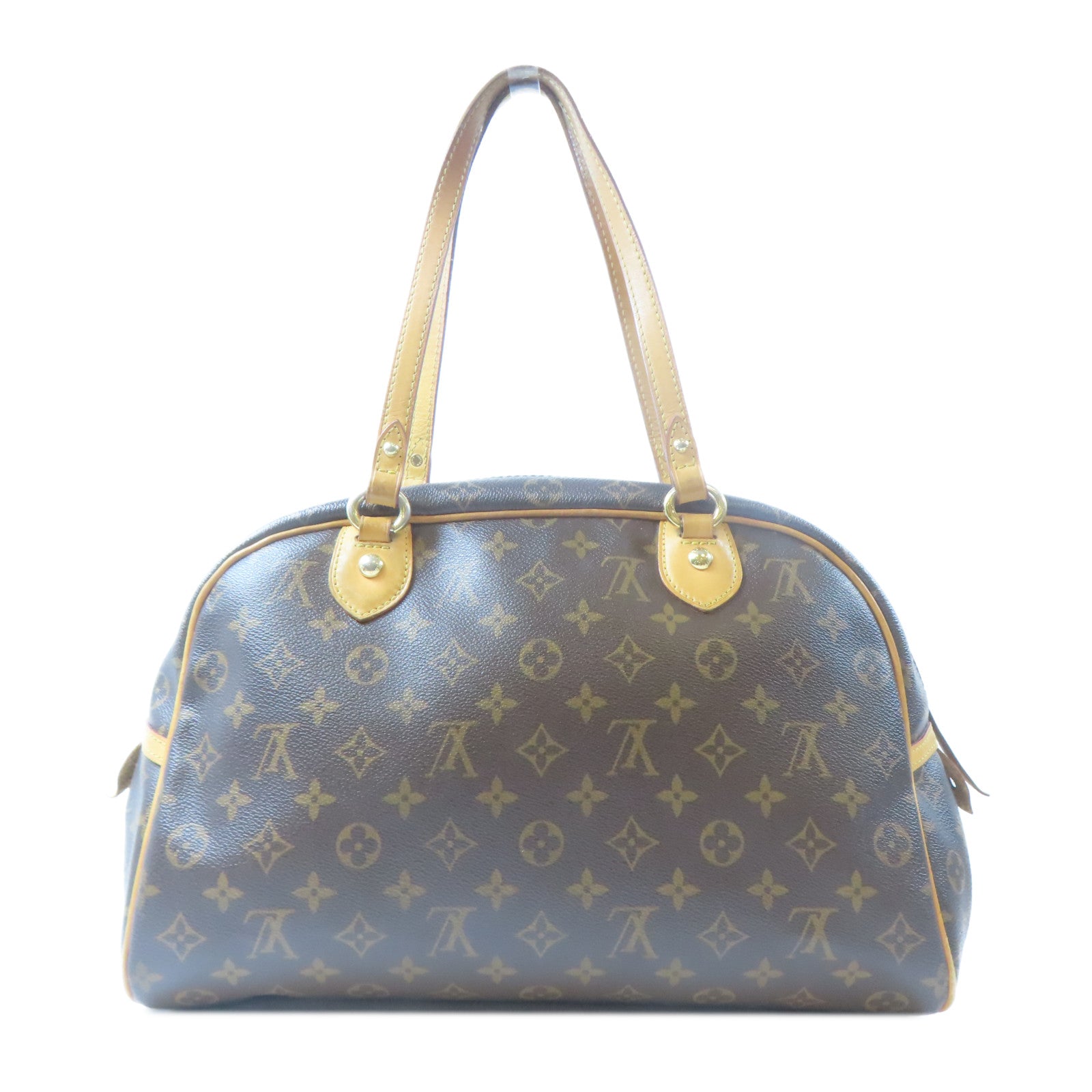 LOUIS VUITTON 【激減優惠】Monogram Montorgueil GM金扣肩背袋啡色