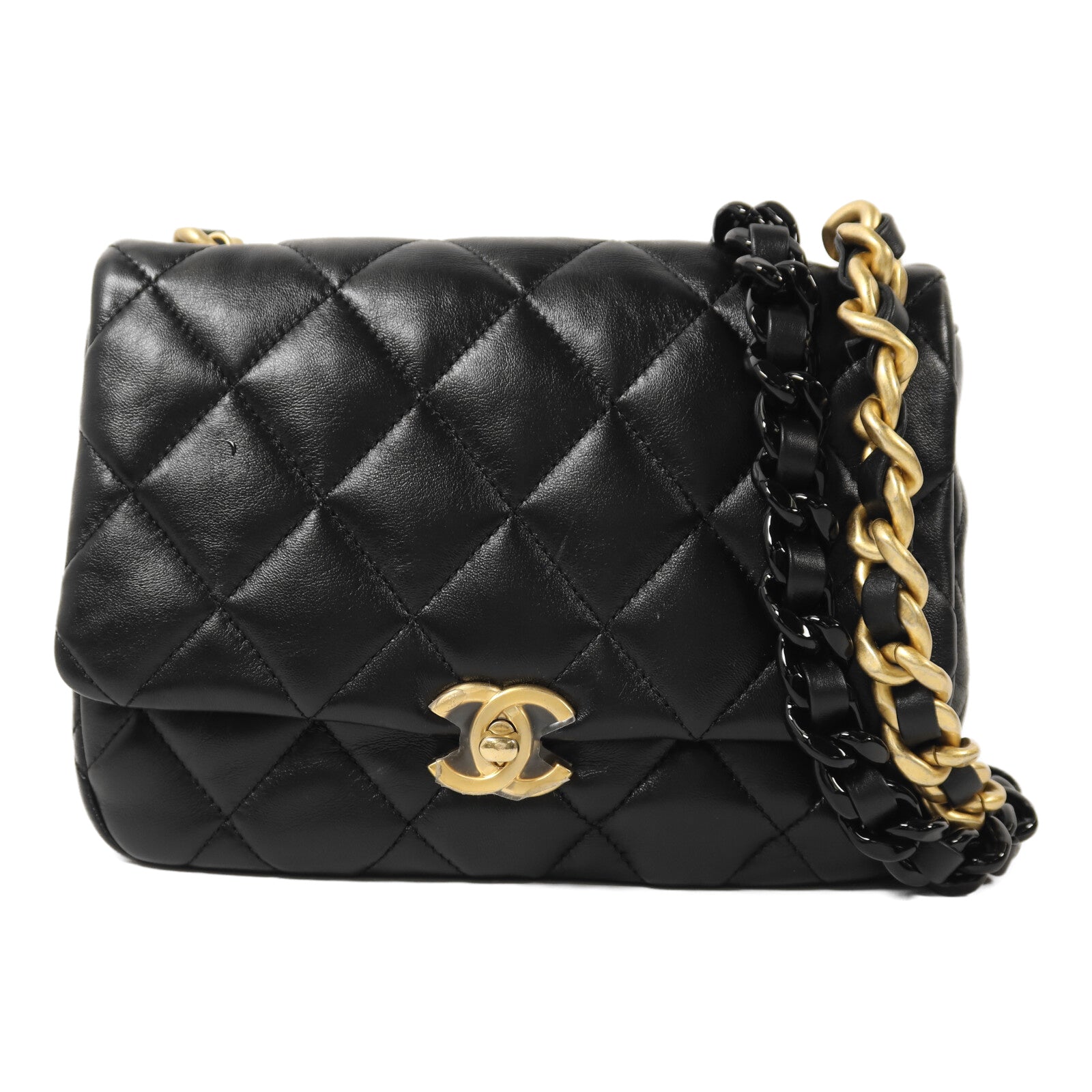 CHANEL 【激減優惠】羊皮皮革Chain Shoulder鏈帶肩背袋