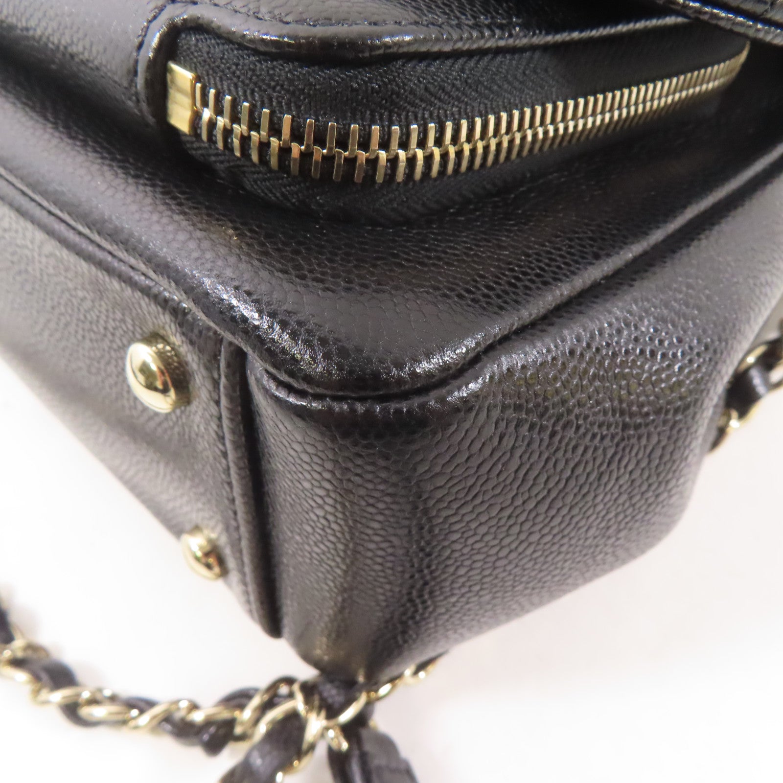 CHANEL 牛皮皮革2 Way Shoulder Bag手挽肩背兩用袋黑色