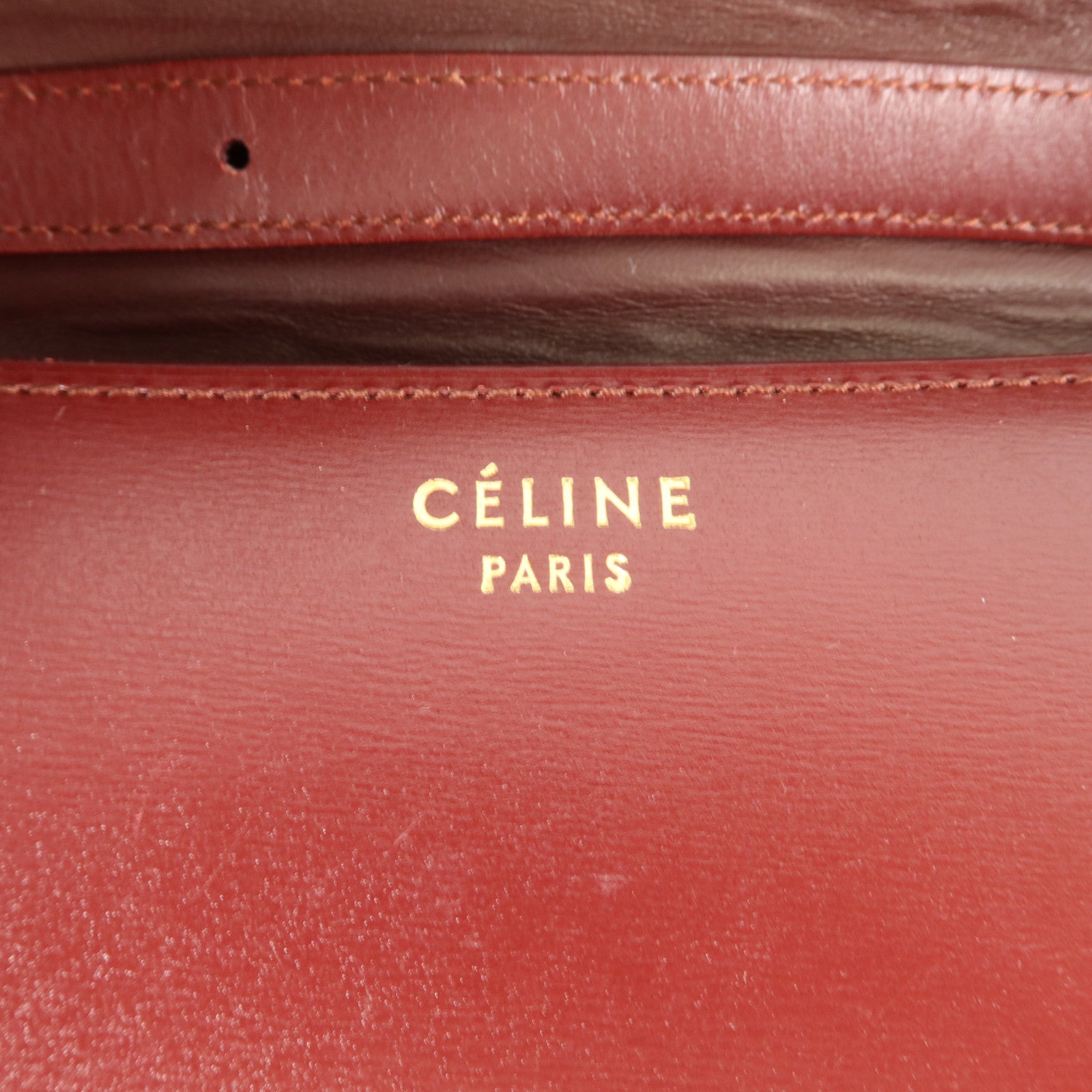 CELINE 牛皮皮革Classic Box Medium肩背袋