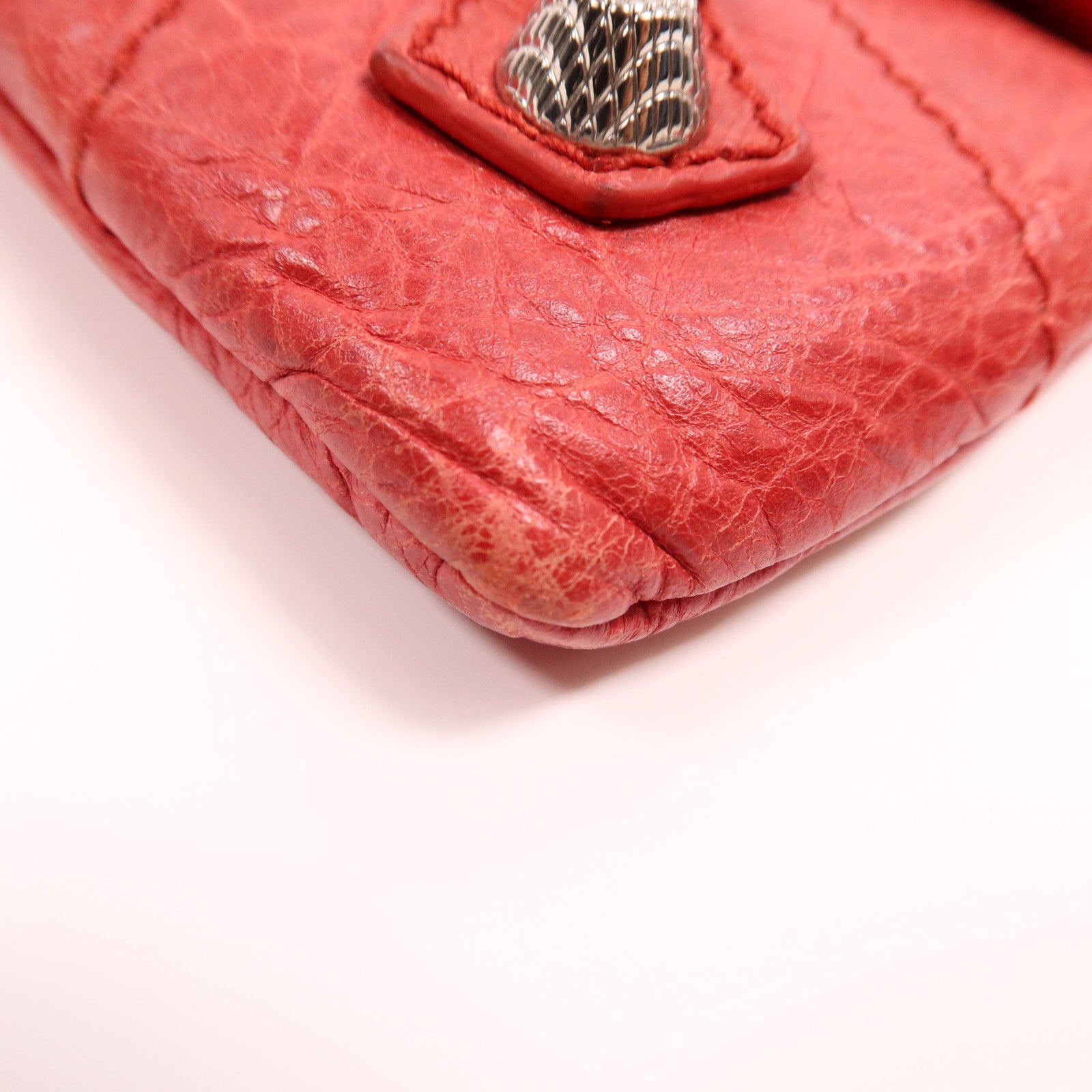 BALENCIAGA 牛皮皮革Clutch銀扣手拿包