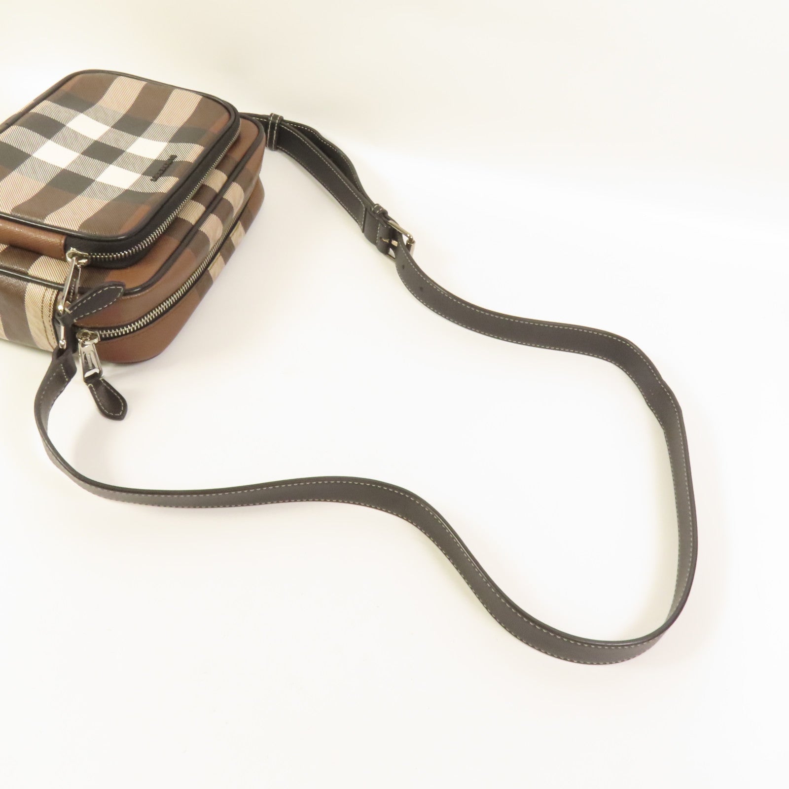 BURBERRY 塗層帆布Shoulder Bag肩背袋