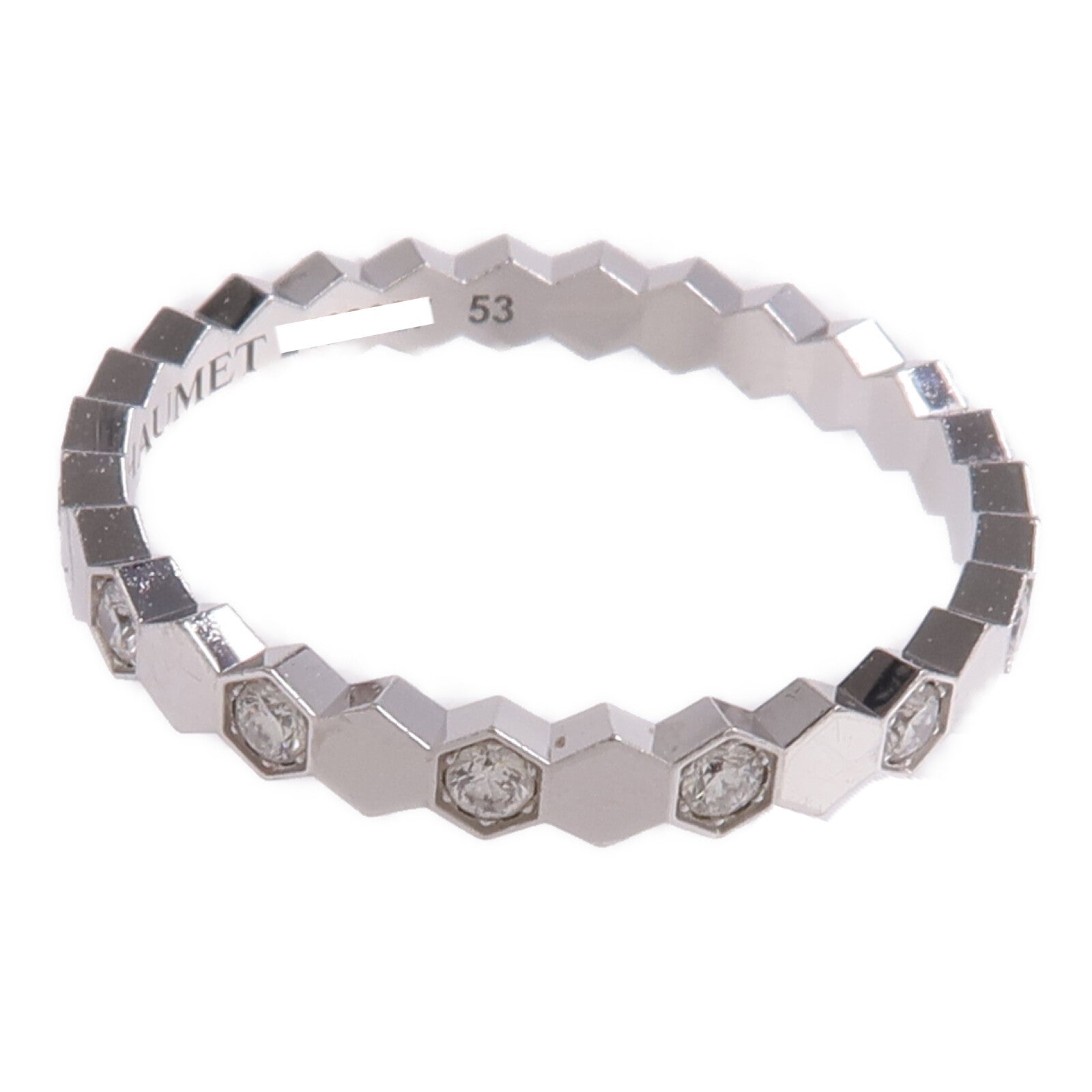 Chaumet 18K白金Bee de Chaumet Ring鑽石戒指