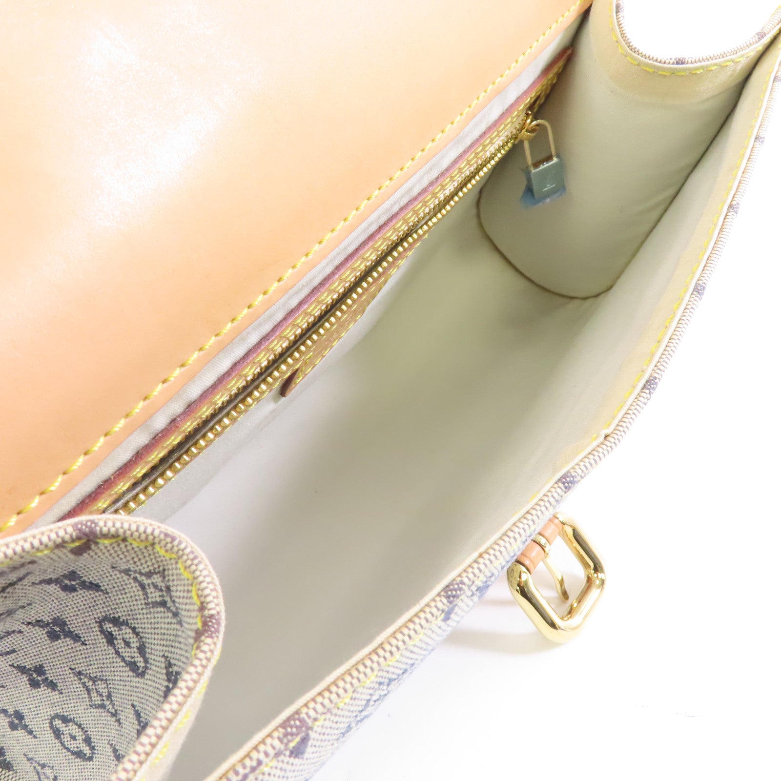 LOUIS VUITTON Monogram Mini Camille Bag金扣鏈帶肩背袋藍色