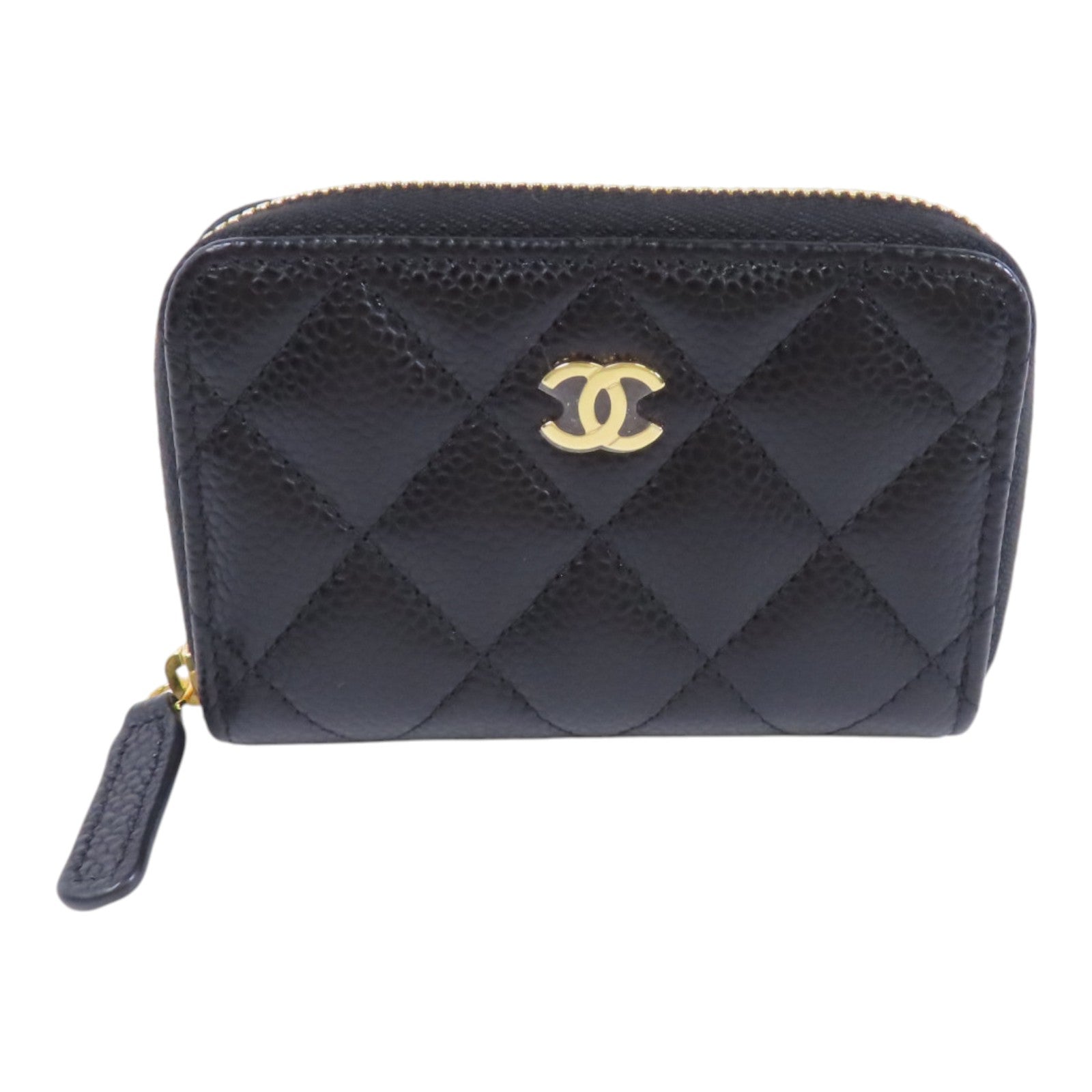CHANEL 牛皮皮革Card Case金扣卡套