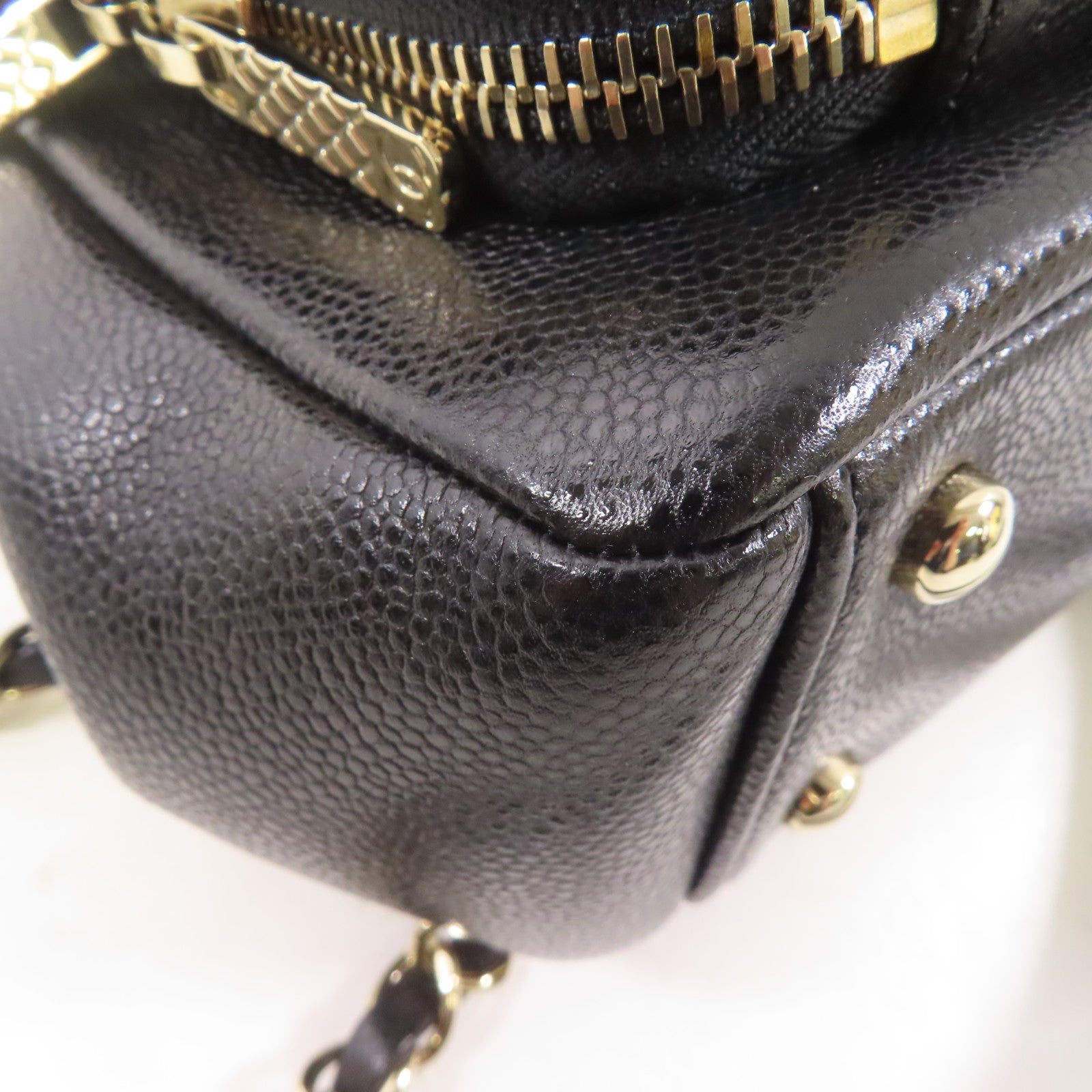 CHANEL 牛皮皮革2 Way Shoulder Bag手挽肩背兩用袋黑色