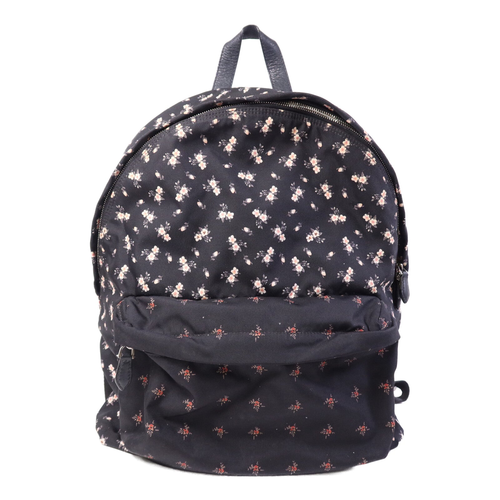GIVENCHY 帆布Backpack銀扣背包