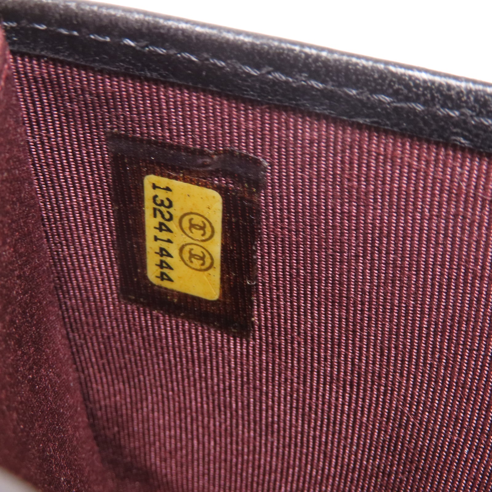 CHANEL 羊皮皮革Card Case銀扣卡片套