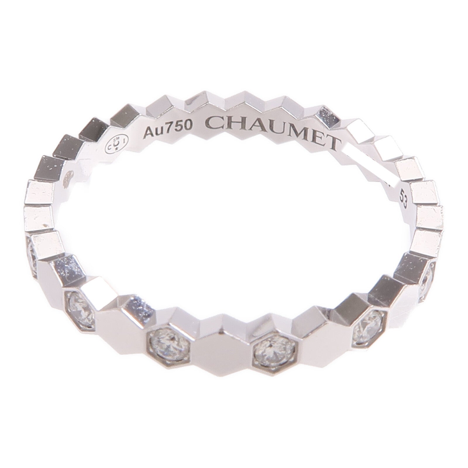 Chaumet 18K白金Bee de Chaumet Ring鑽石戒指