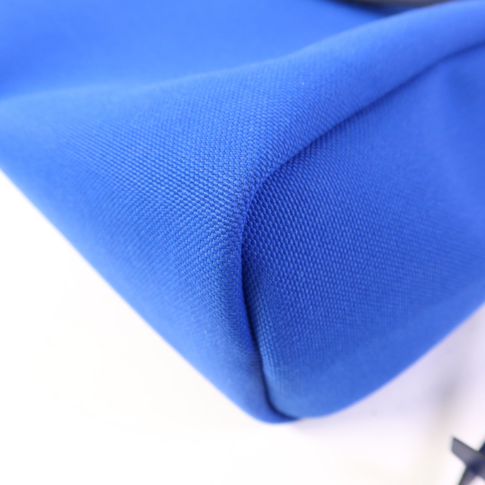HERMES【激減優惠】 帆布Herbag PM銀扣手挽肩背兩用袋Bleu Billard