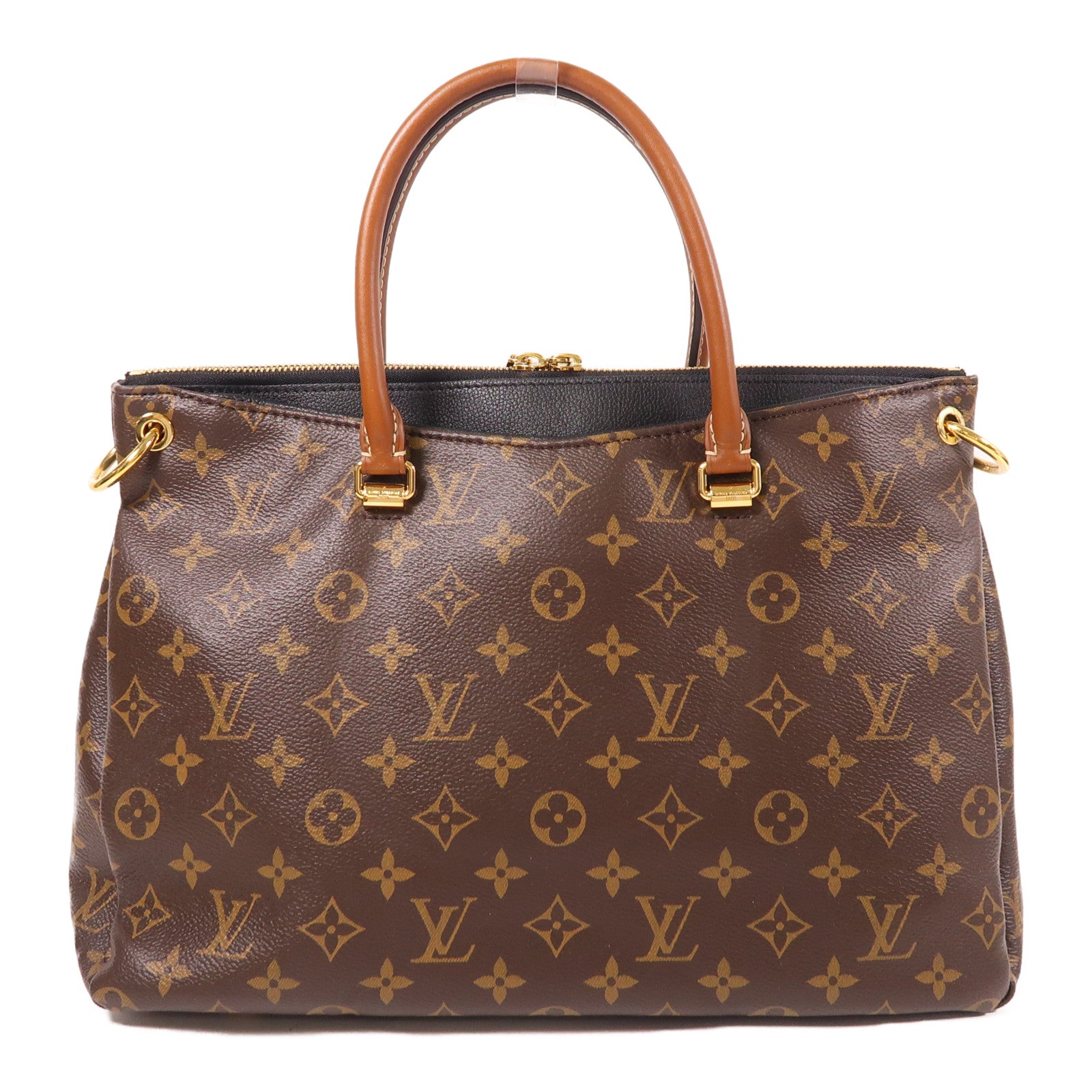 LOUIS VUITTON Monogram Pallas金扣手挽肩背兩用袋