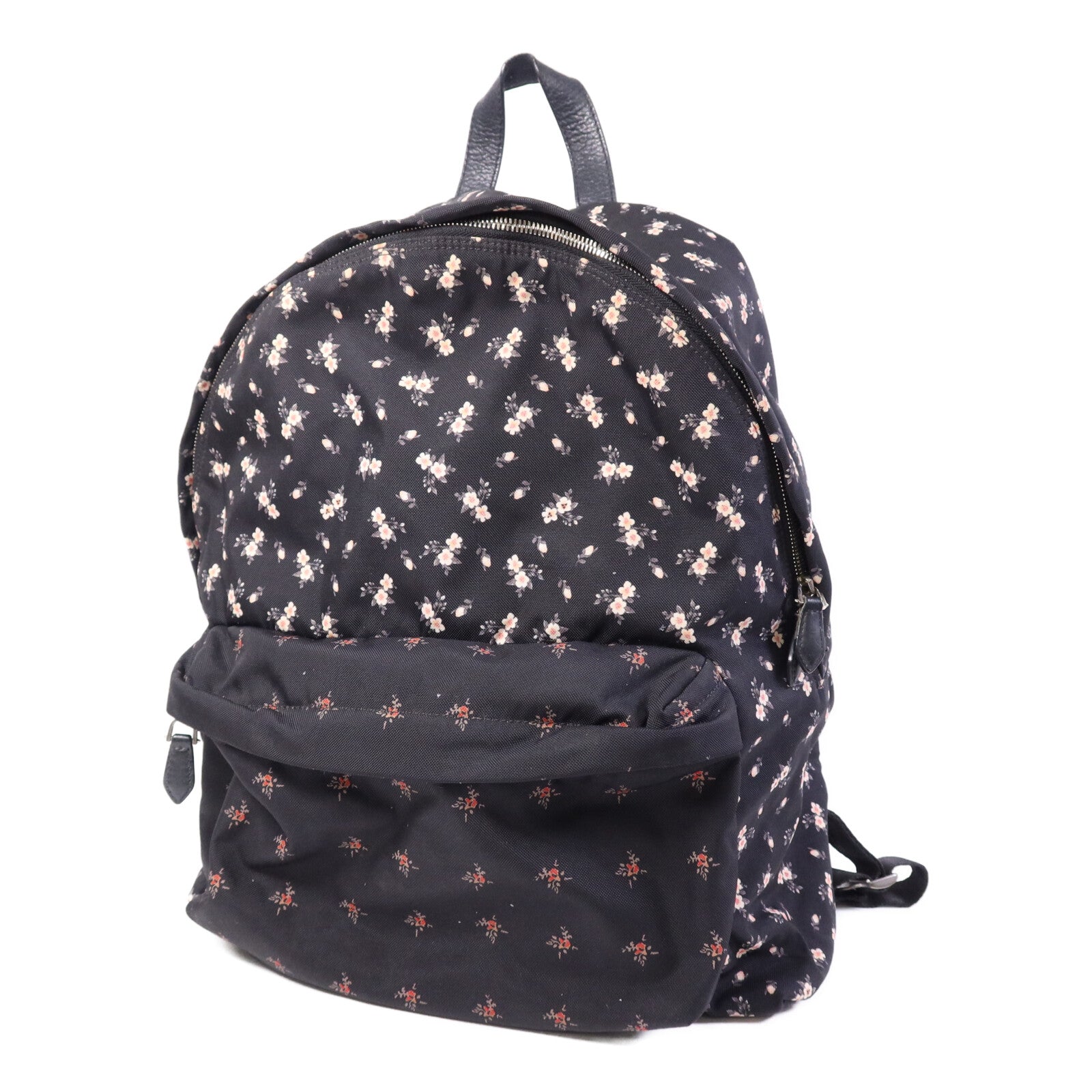 GIVENCHY 帆布Backpack銀扣背包