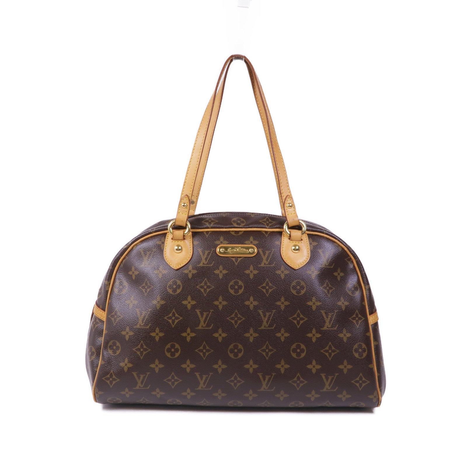LOUIS VUITTON 【激減優惠】Monogram Montorgueil GM金扣肩背袋