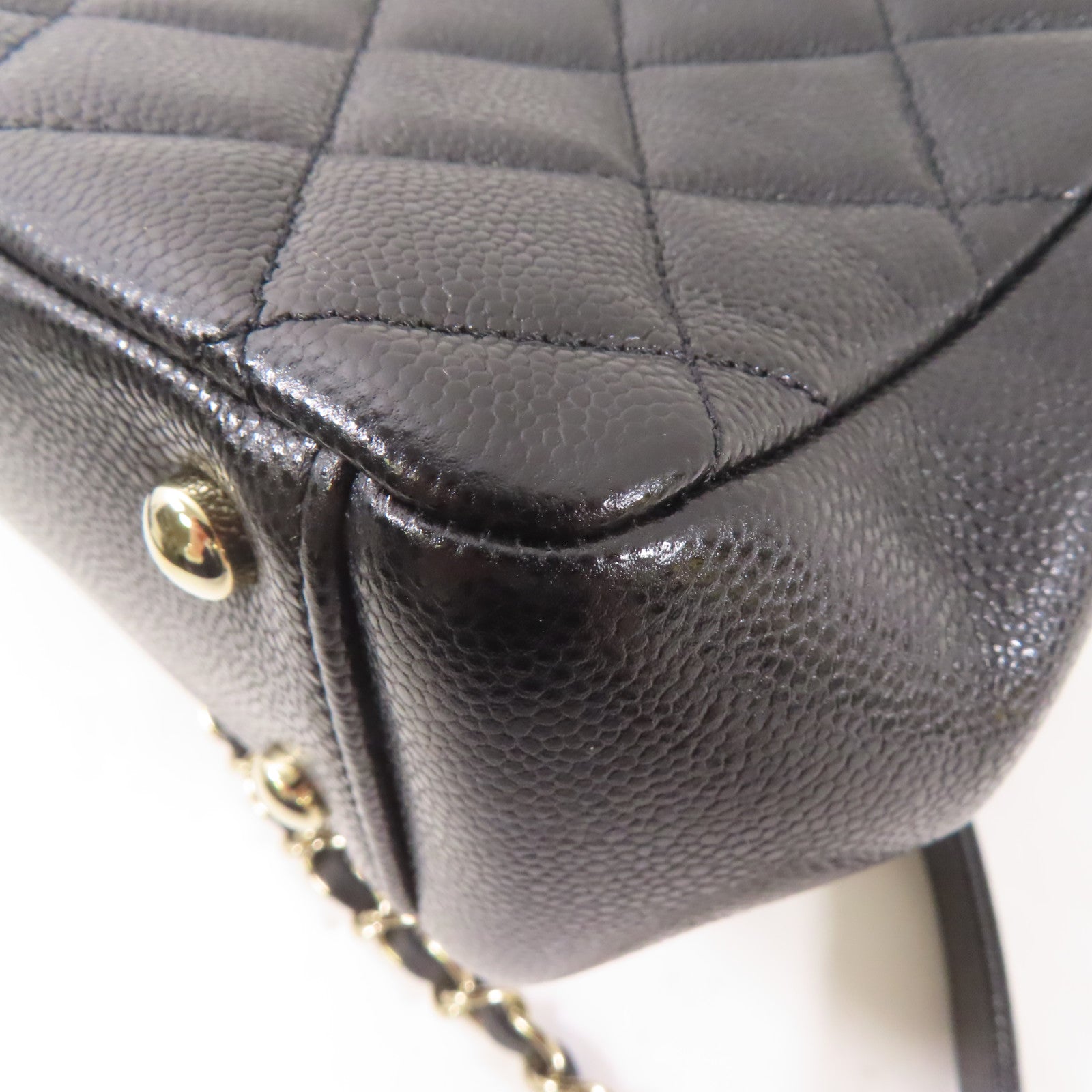 CHANEL 牛皮皮革2 Way Shoulder Bag手挽肩背兩用袋黑色