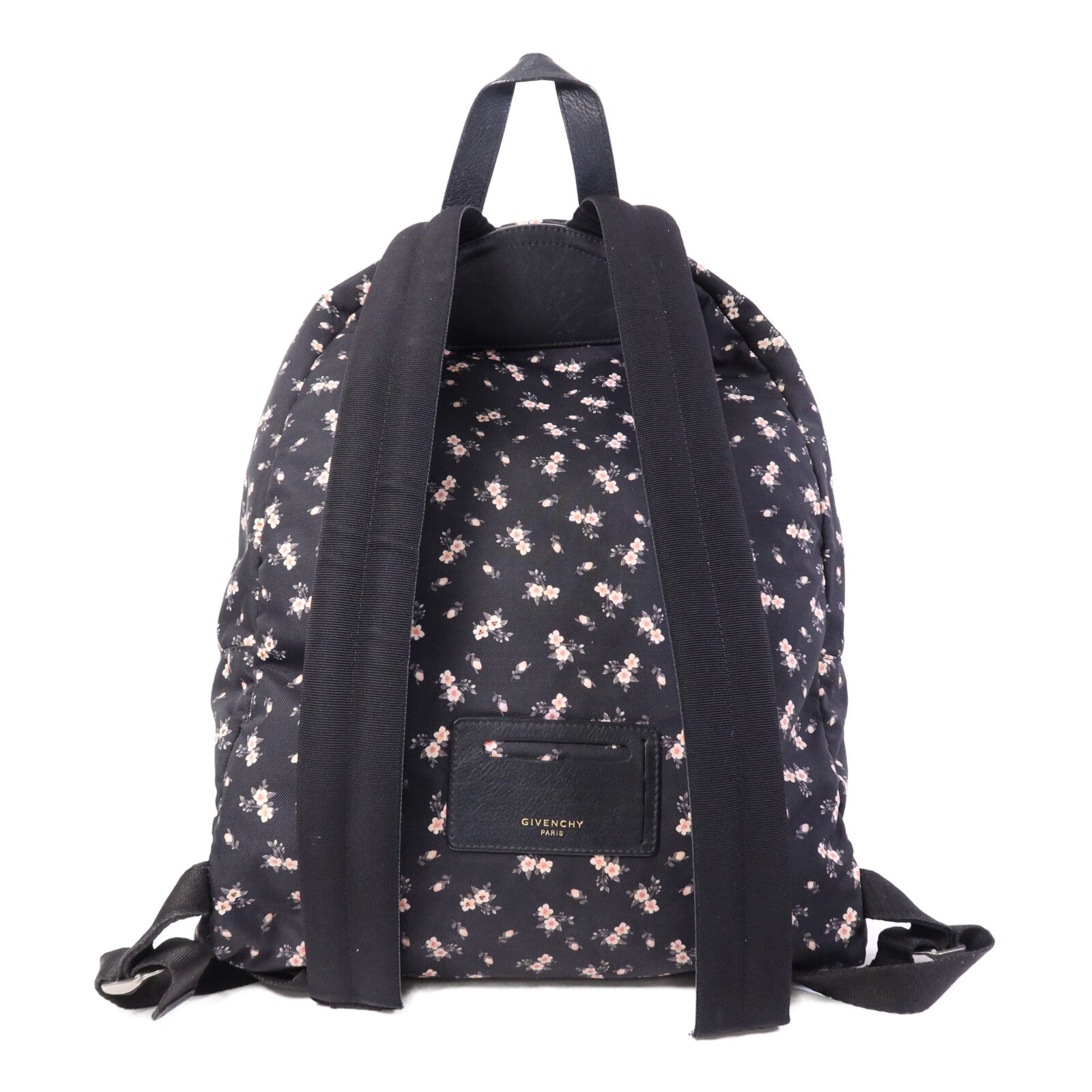 GIVENCHY 帆布Backpack銀扣背包