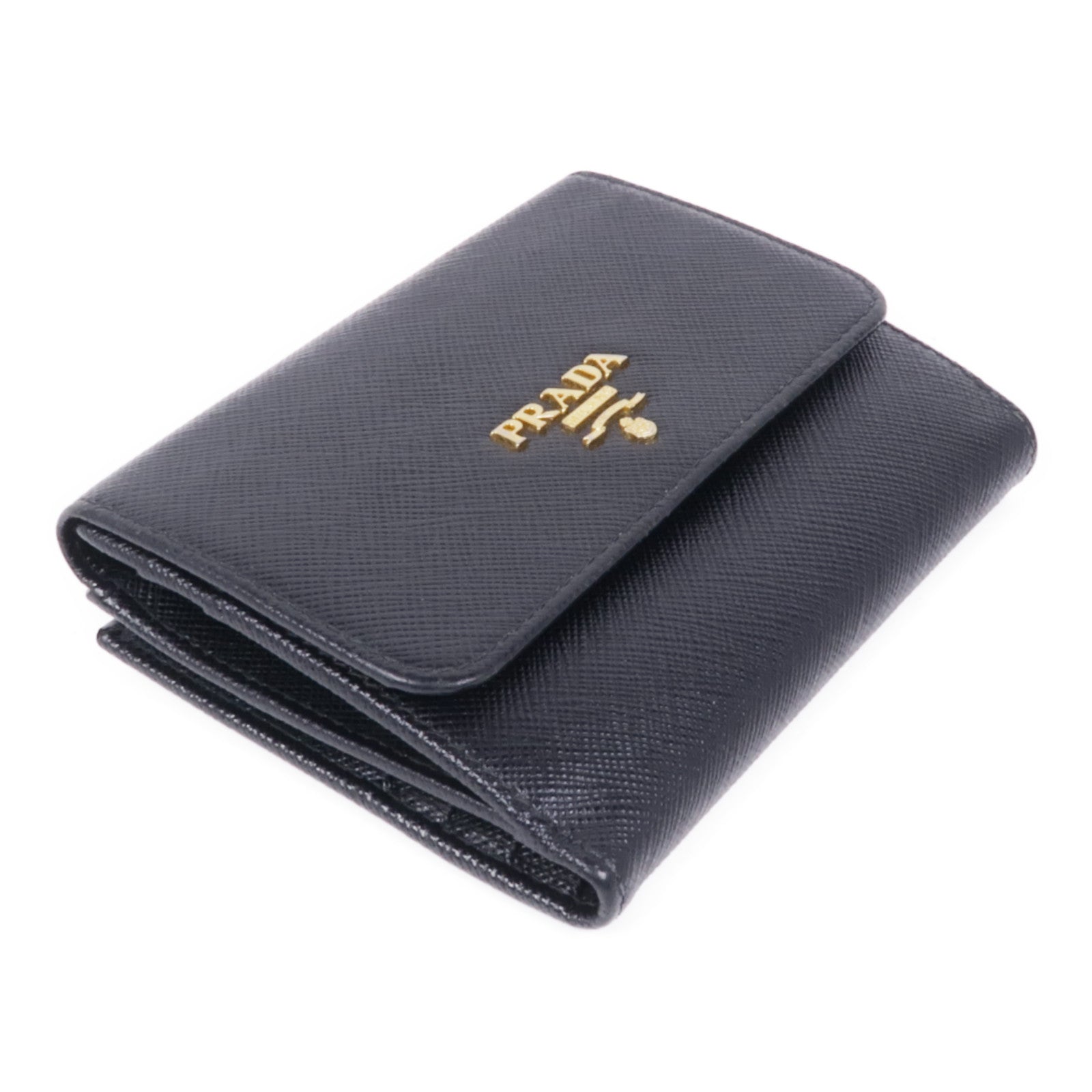 PRADA 牛皮皮革Wallet金扣錢包