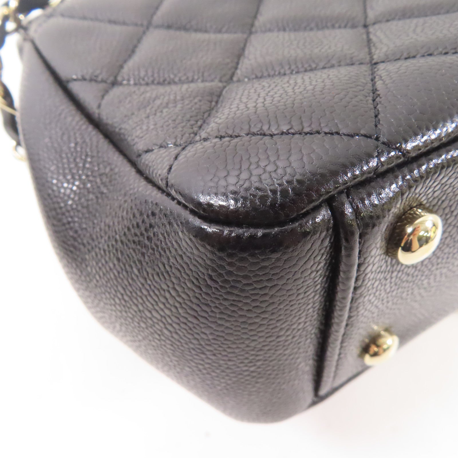 CHANEL 牛皮皮革2 Way Shoulder Bag手挽肩背兩用袋黑色