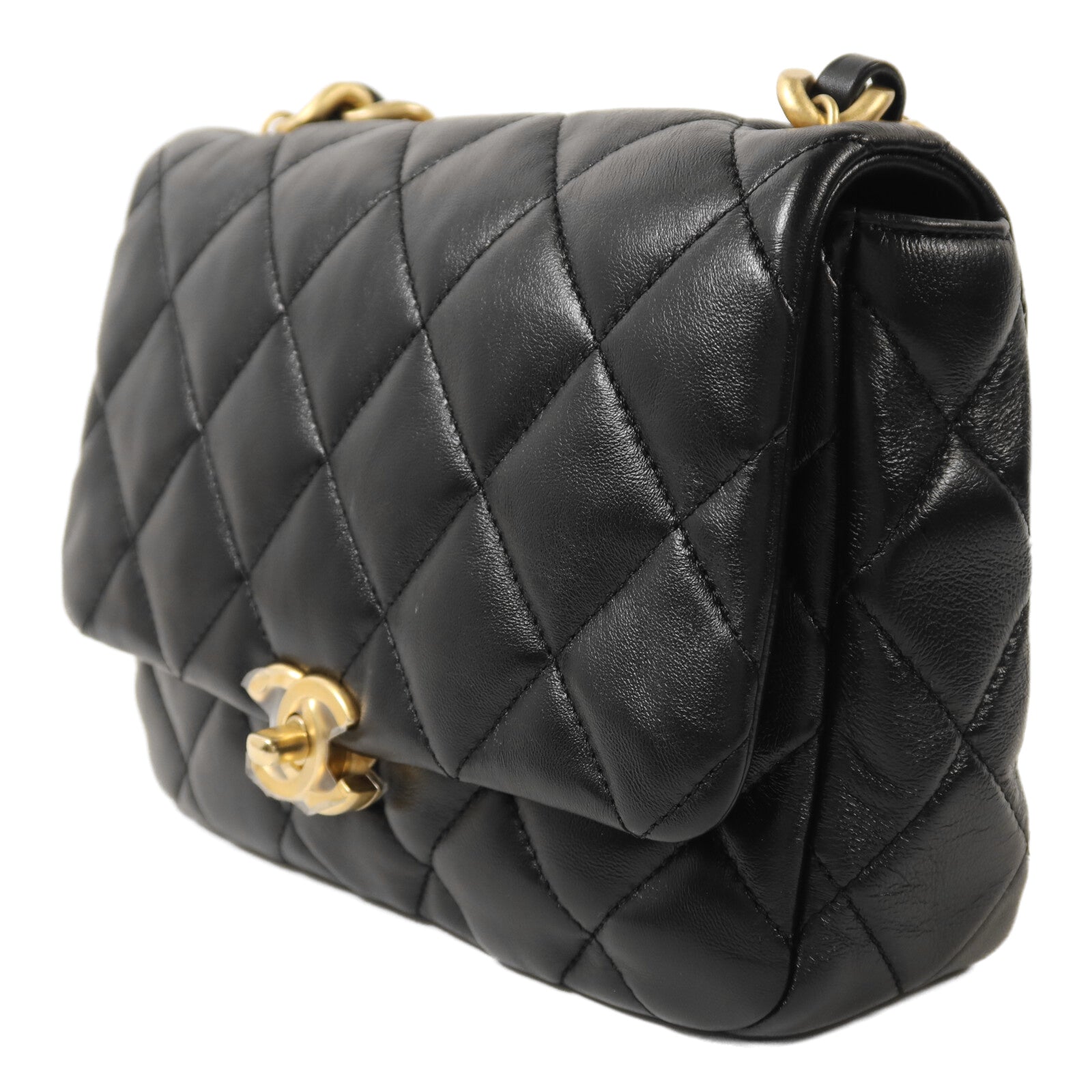 CHANEL 【激減優惠】羊皮皮革Chain Shoulder鏈帶肩背袋