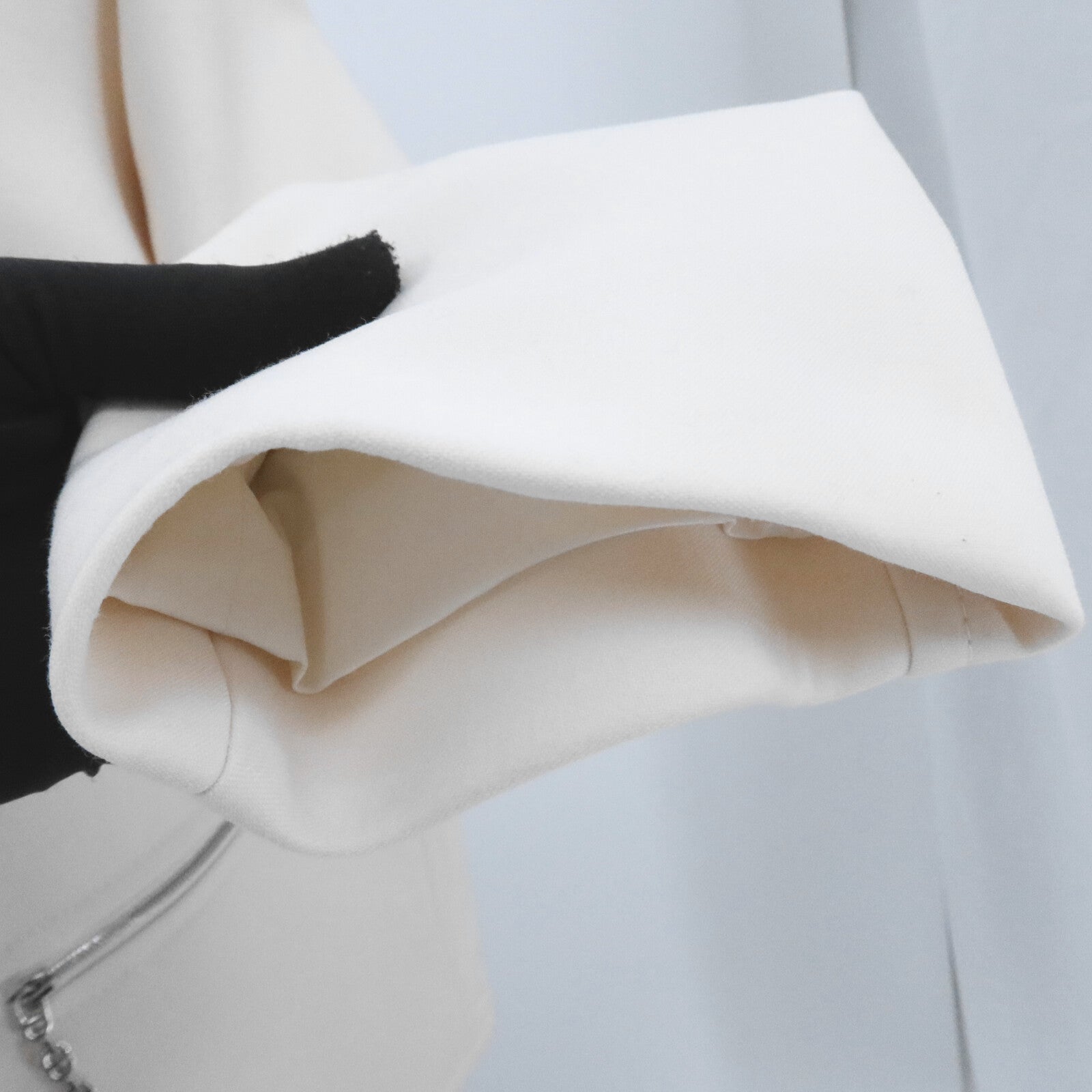 HERMES Wook/Nylon Chaine d'Ancre Collarless Jacket外套