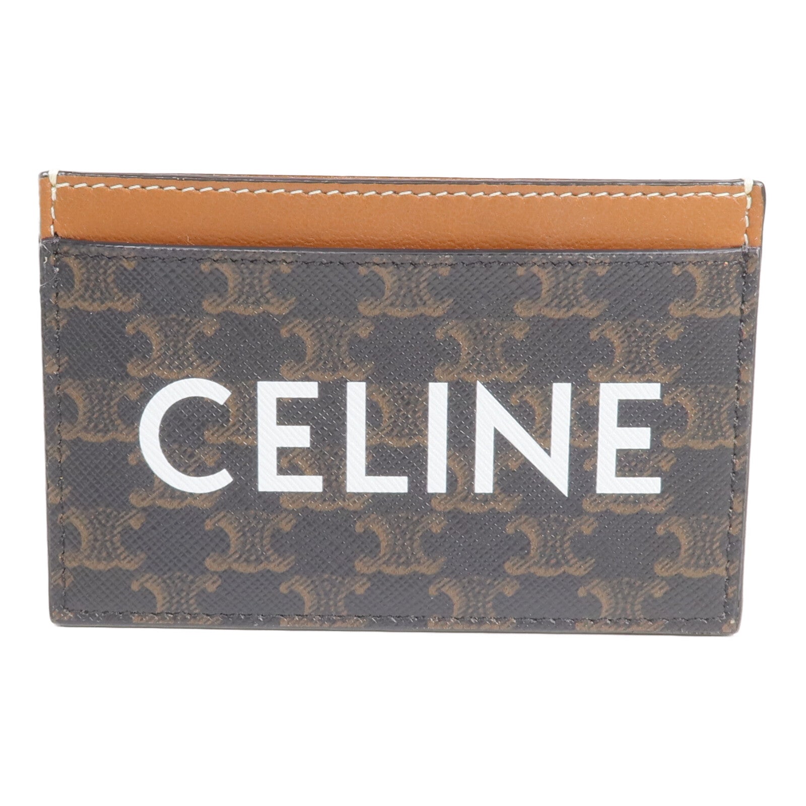 CELINE 塗層帆布/牛皮皮革Card Holder卡片套