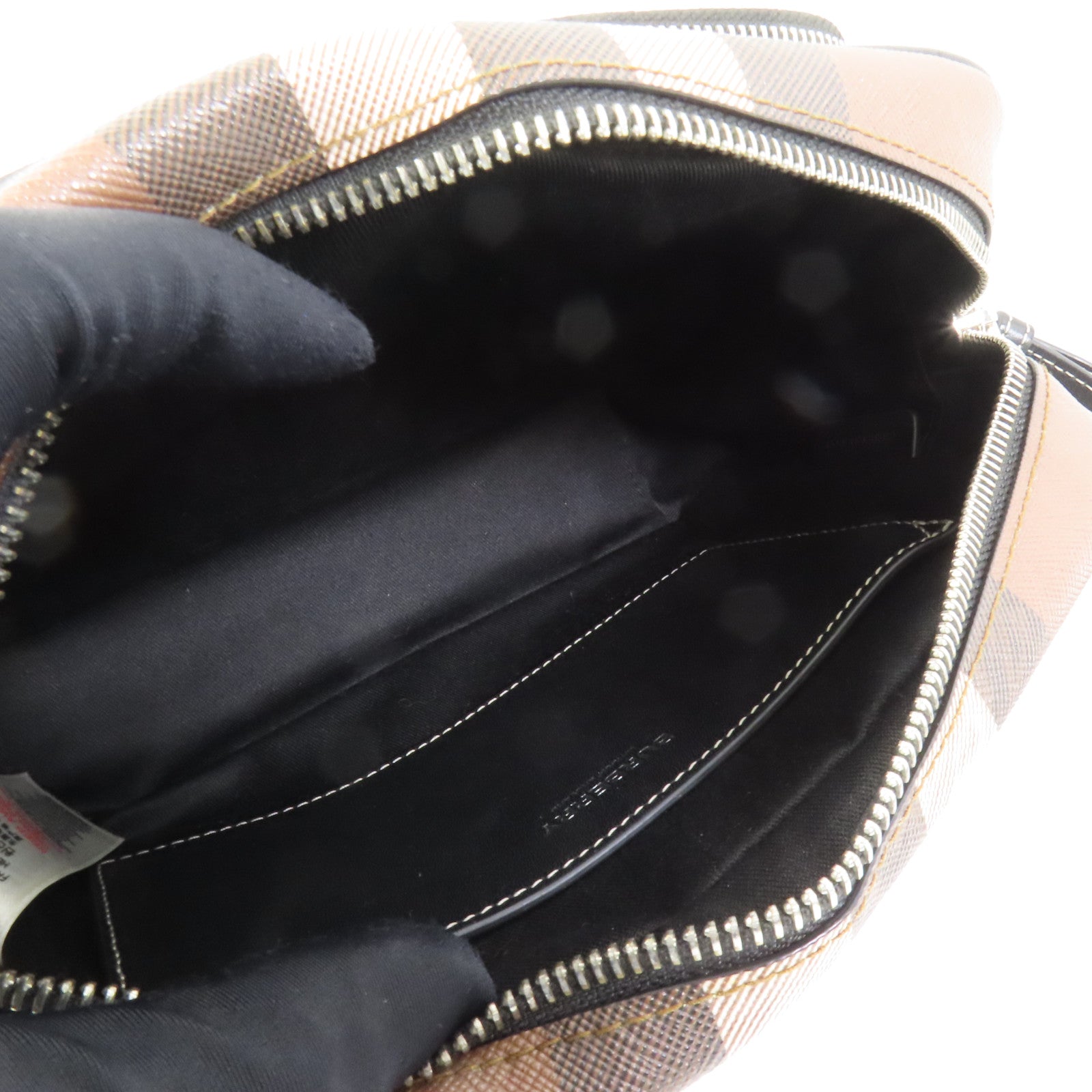 BURBERRY 塗層帆布Shoulder Bag肩背袋