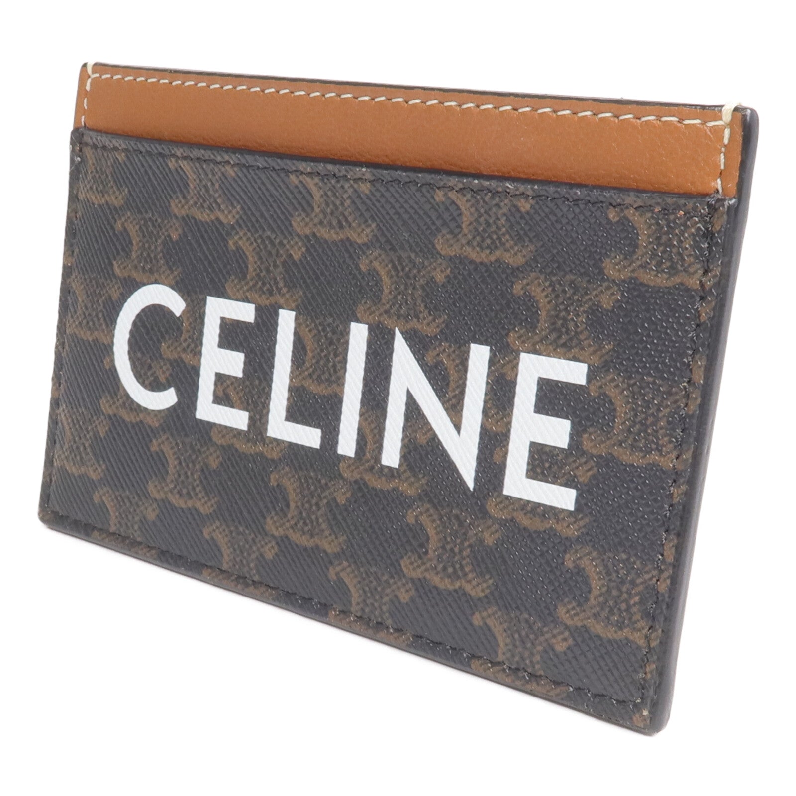 CELINE 塗層帆布/牛皮皮革Card Holder卡片套