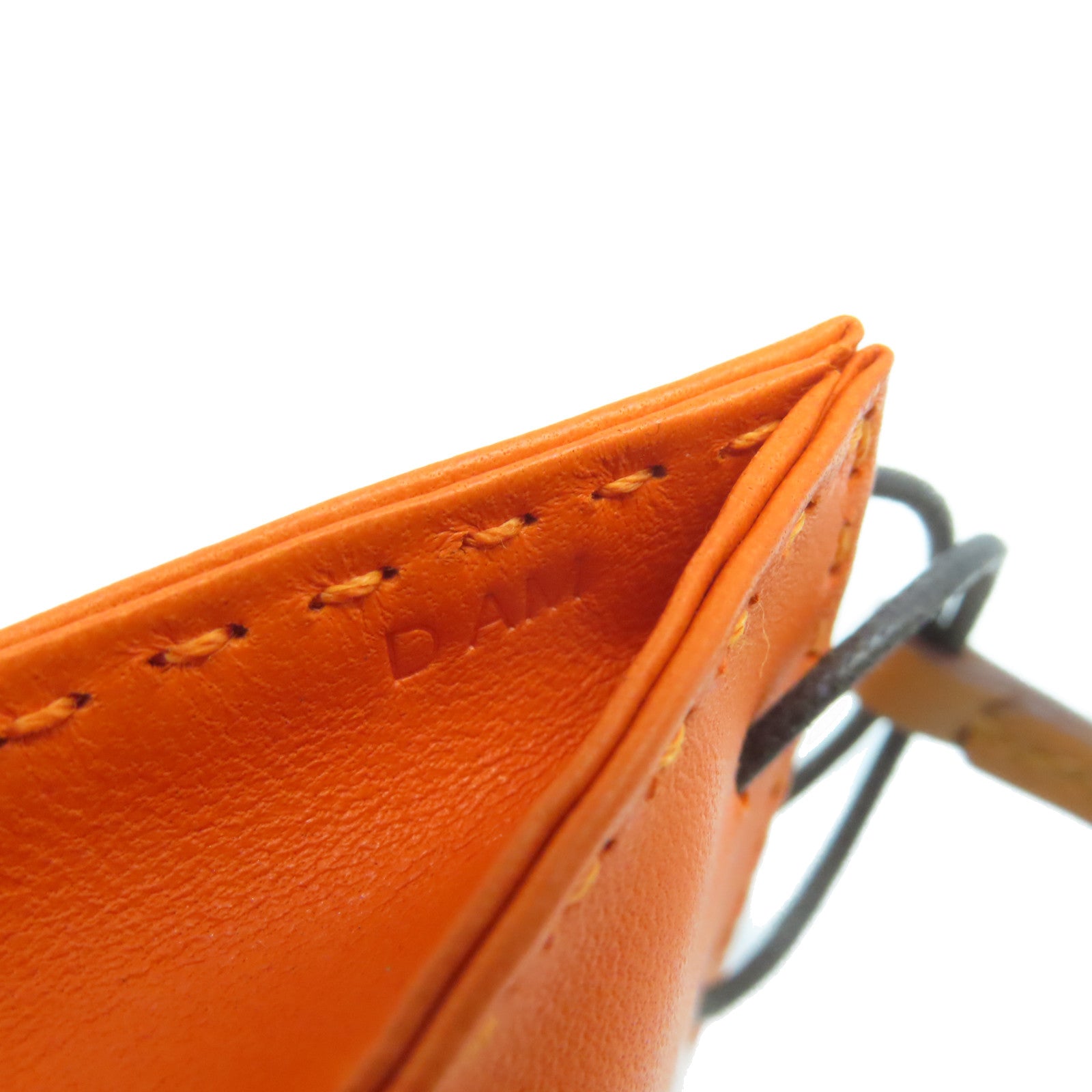 HERMES 【激減優惠】Milo皮革/Swift皮革Orange Bag Charm掛飾色/啡色