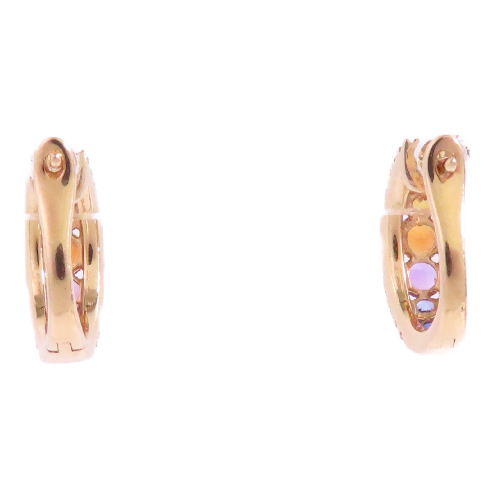 JEWELRY 18K玫瑰金/鑽石/彩色寶石/Diamond Multi Stone Earrings耳環