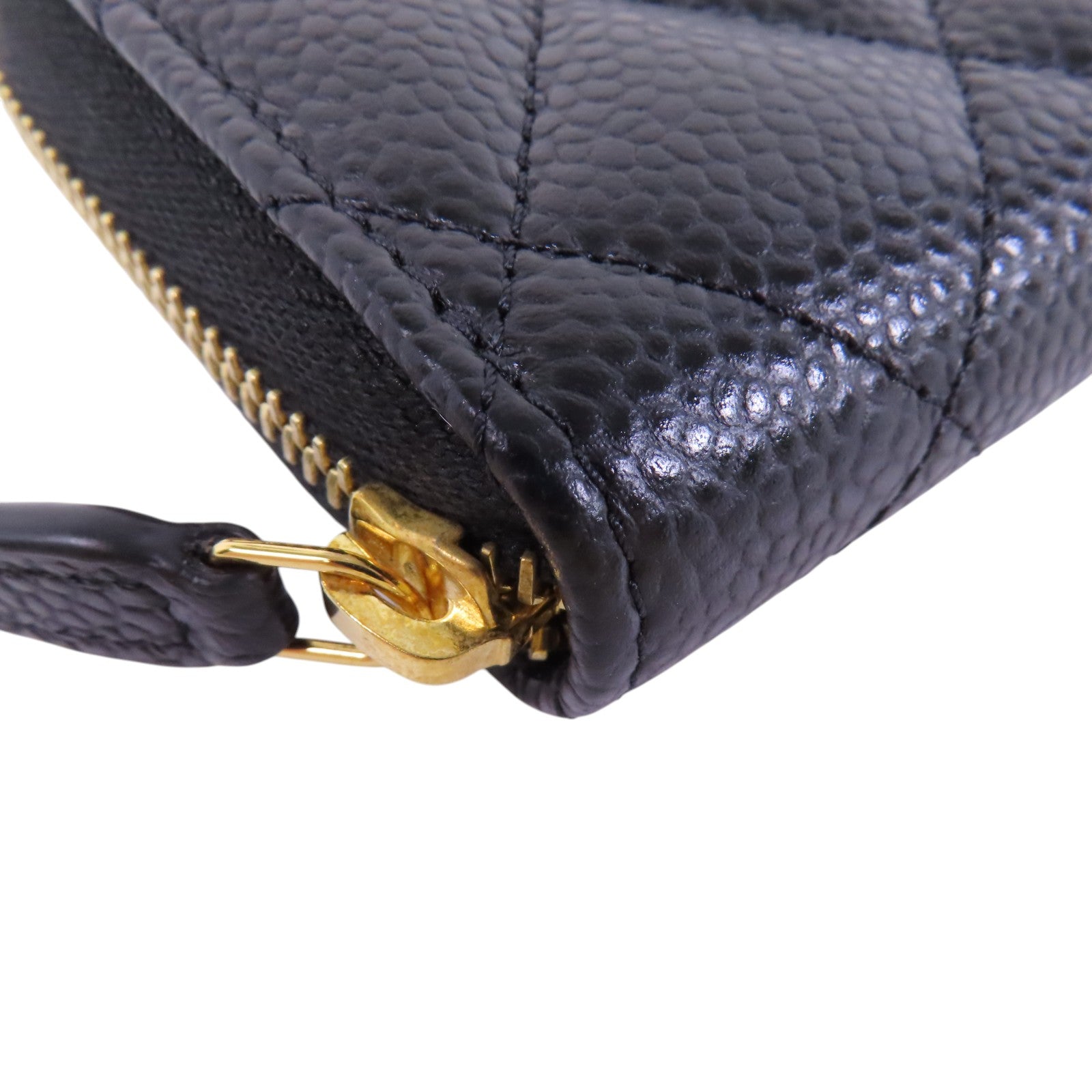 CHANEL 牛皮皮革Card Case金扣卡套