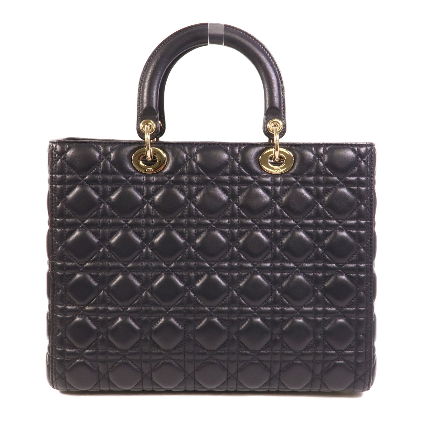 Dior 羊皮皮革Lady Dior Large手挽肩背兩用袋