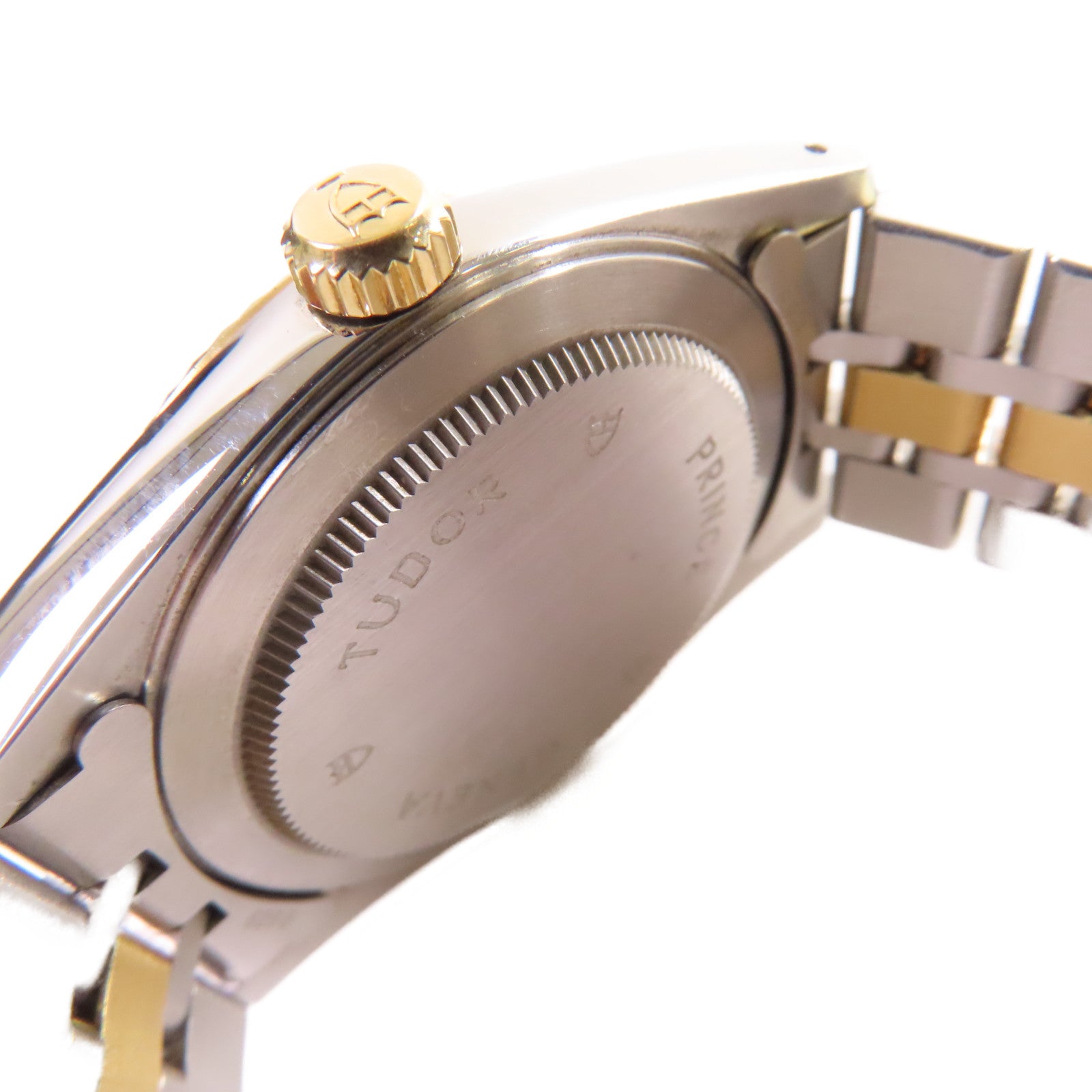 TUDOR Prince Date 34mm Watch不鏽鋼/18K黃金自動機芯手錶銀色/金色
