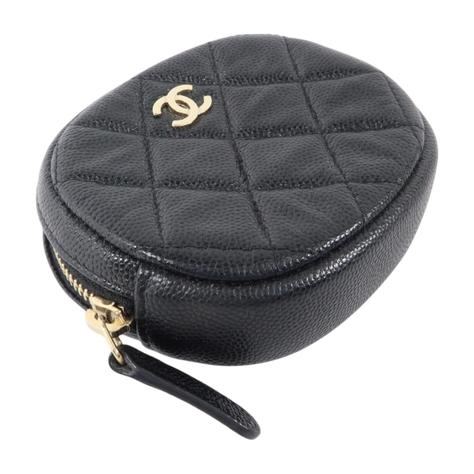 CHANEL 牛皮皮革Coin Case金扣零錢包