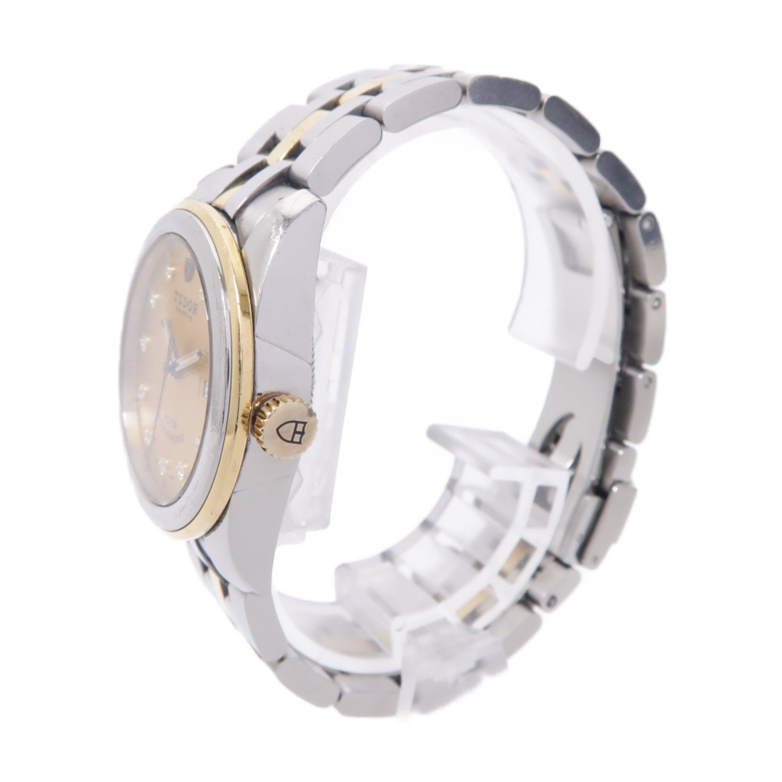 TUDOR Glamour Date18K黃金/不鏽鋼手錶自動機芯金色