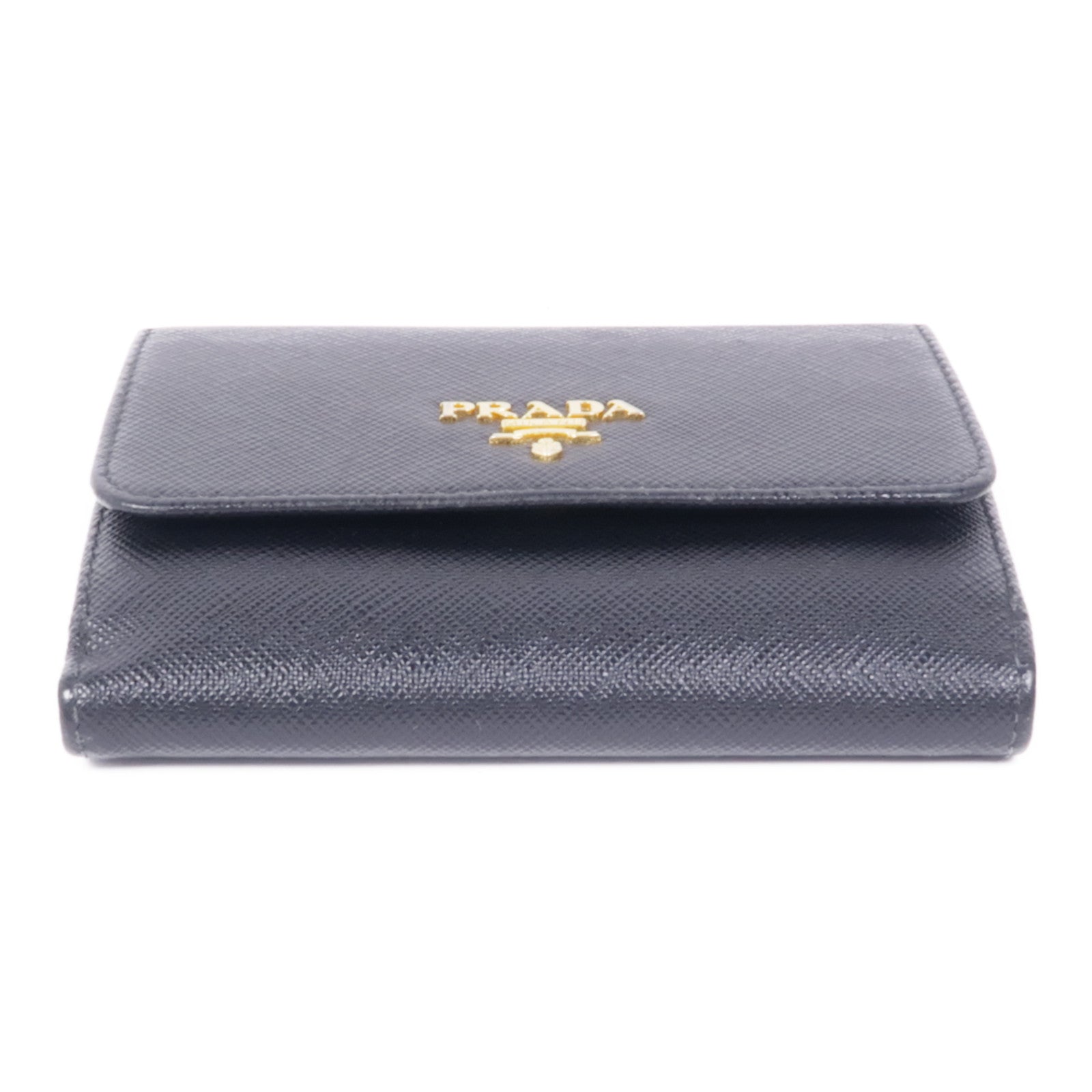 PRADA 牛皮皮革Wallet金扣錢包