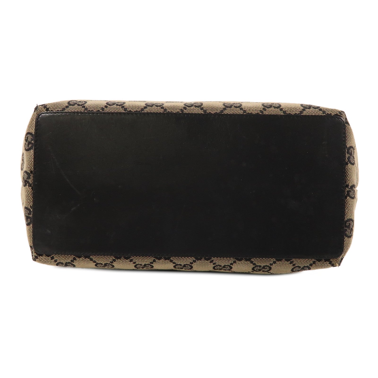 GUCCI 帆布Tote Bag金扣肩背袋