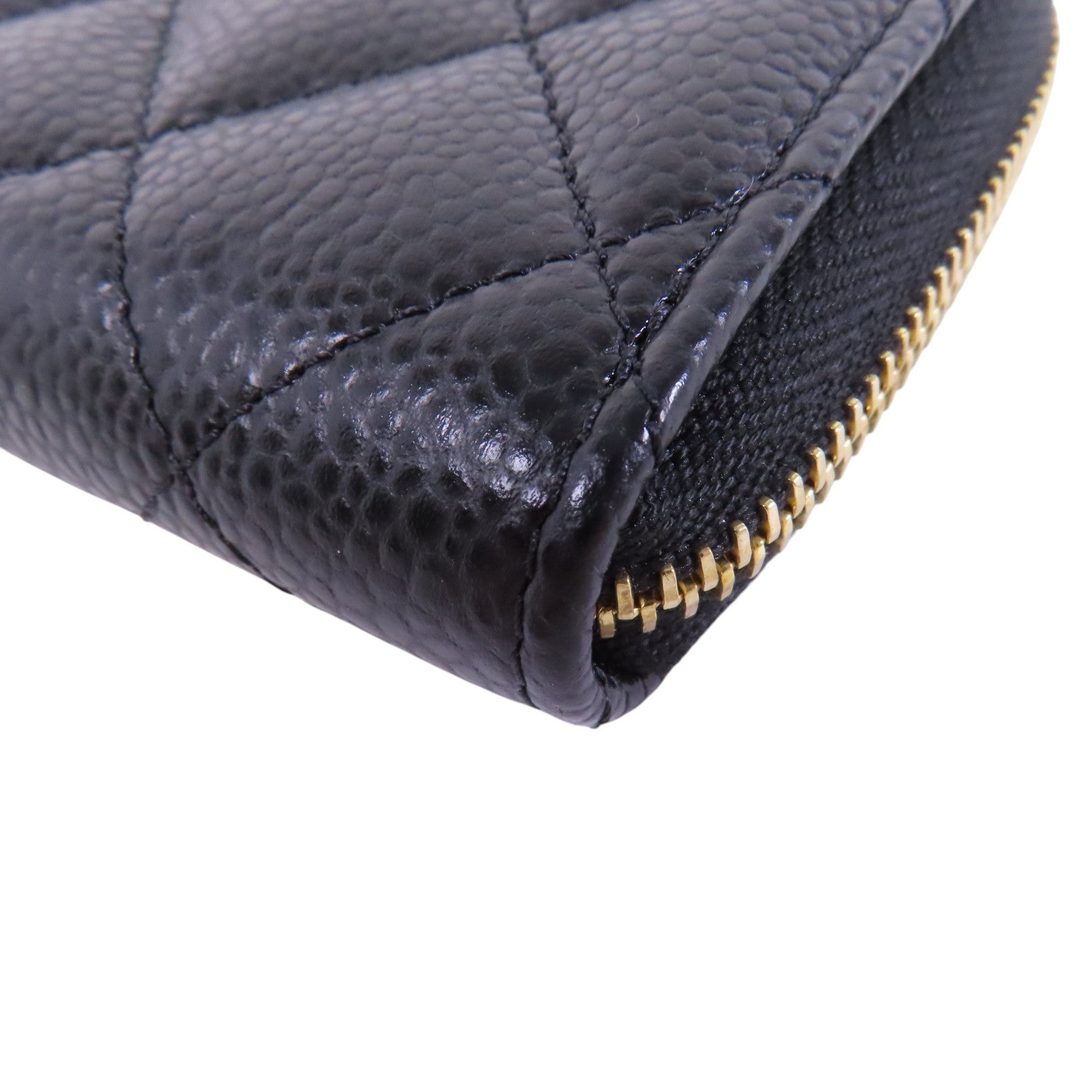 CHANEL 牛皮皮革Card Case金扣卡套