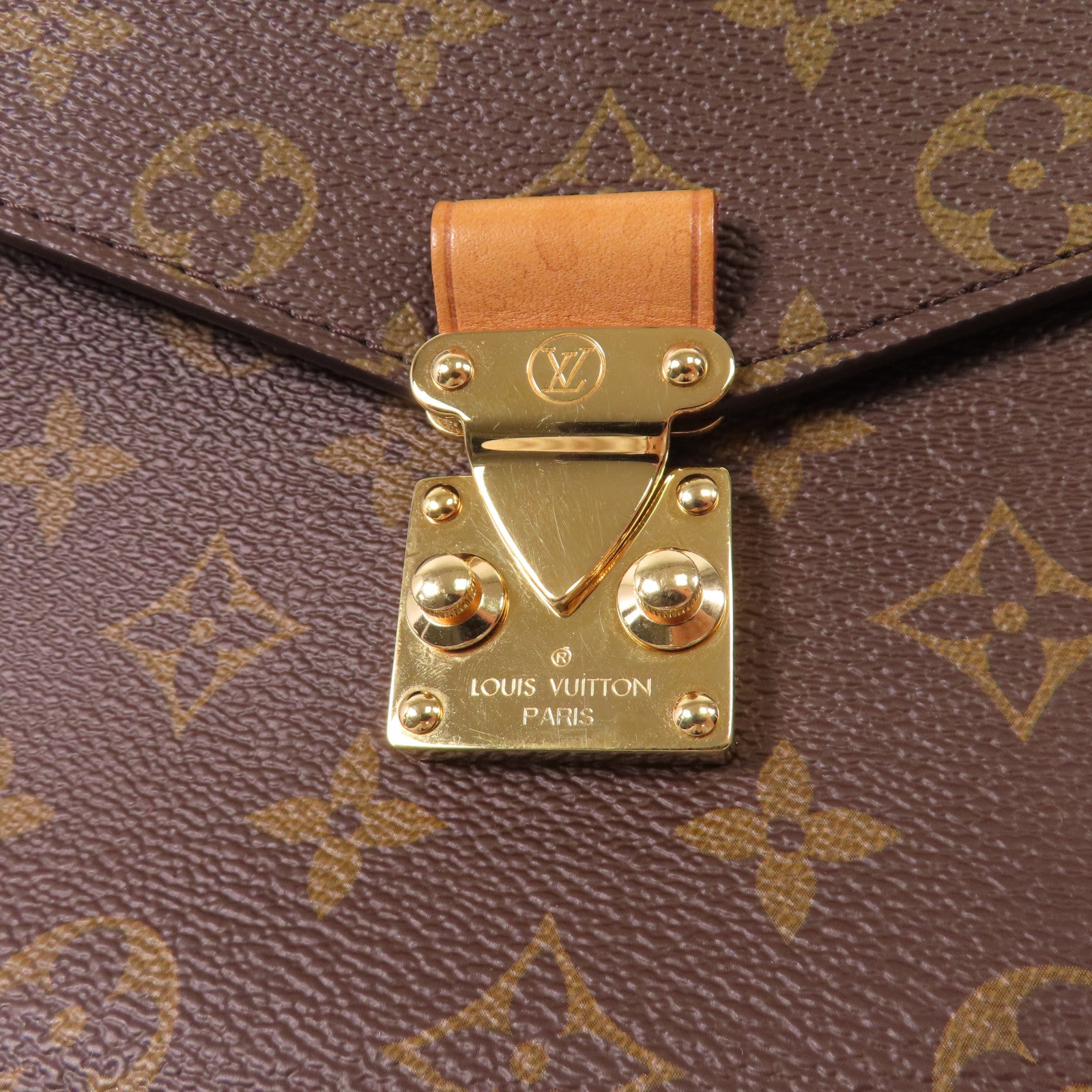 LOUIS VUITTON Monogram Pochette Metis MM金扣手挽肩背兩用袋