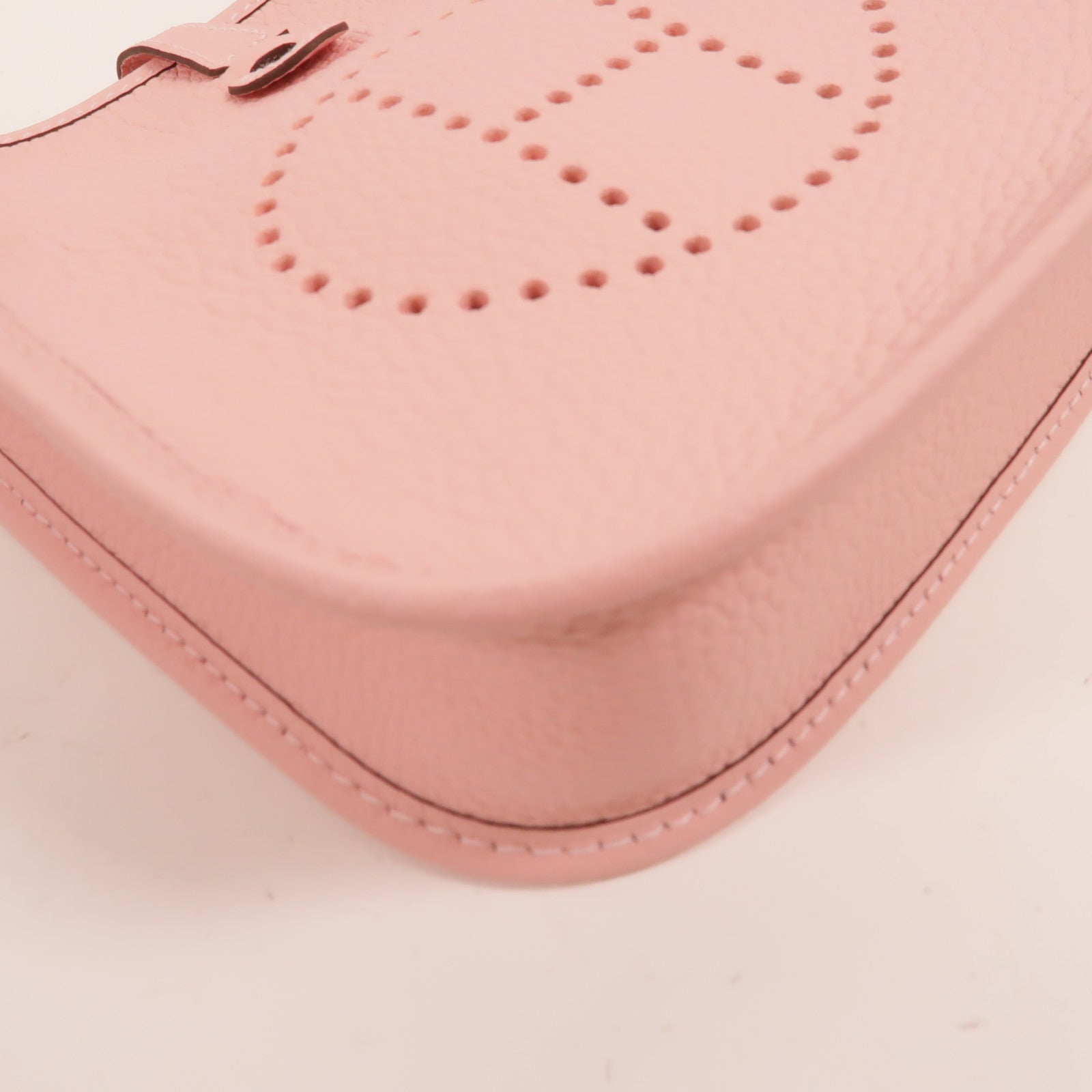 HERMES Clemence皮革Evelyne TPM肩背袋Rose Sakura