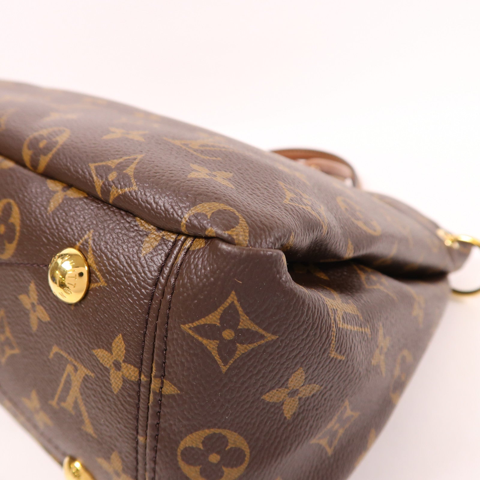 LOUIS VUITTON Monogram Pallas金扣手挽肩背兩用袋