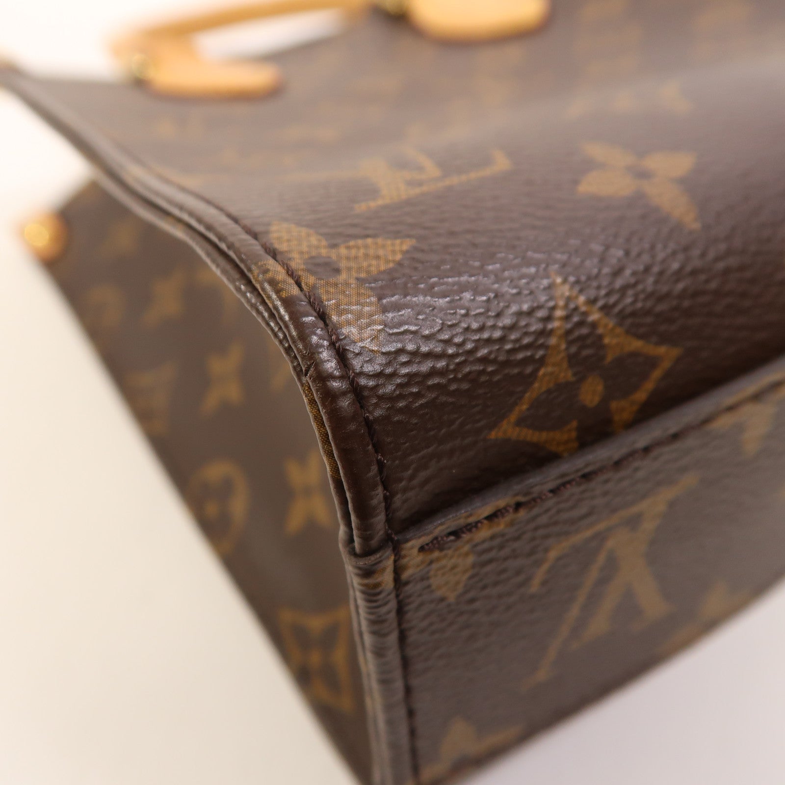 LOUIS VUITTON Monogram Sac Plat BB金扣手挽肩背兩用袋