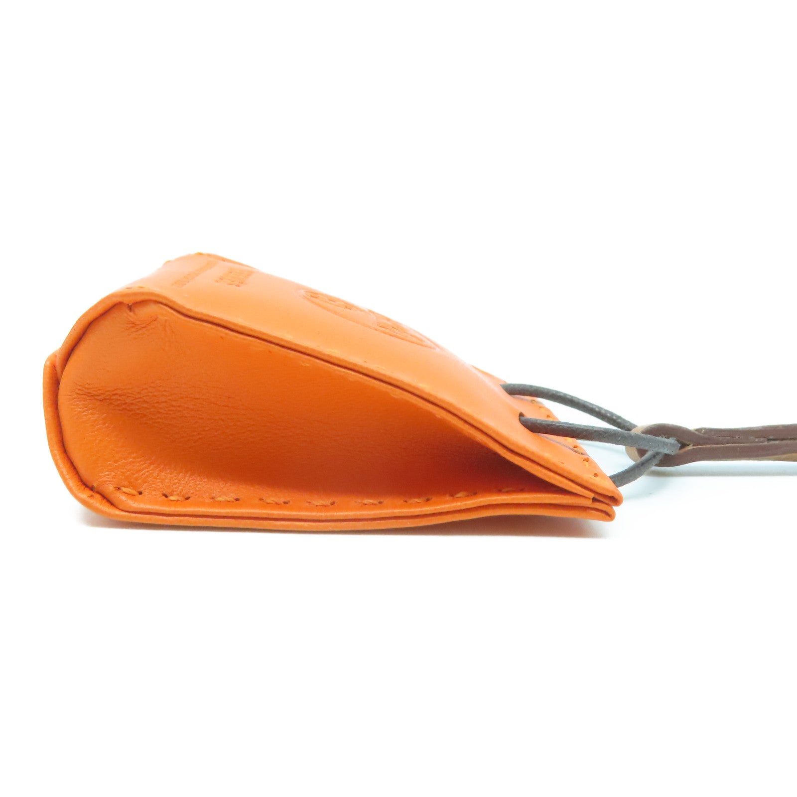 HERMES 【激減優惠】Milo皮革/Swift皮革Orange Bag Charm掛飾色/啡色