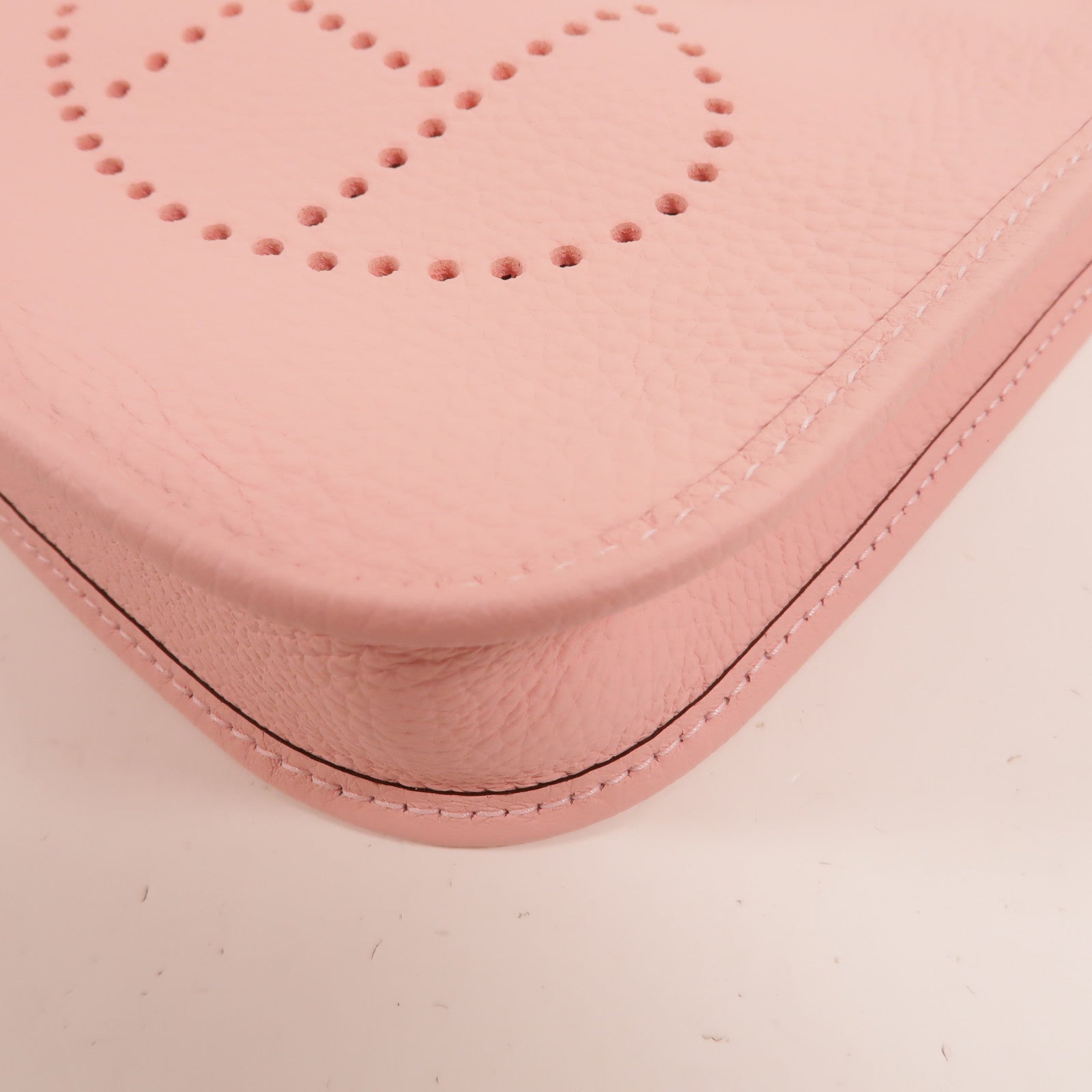 HERMES Clemence皮革Evelyne TPM肩背袋Rose Sakura