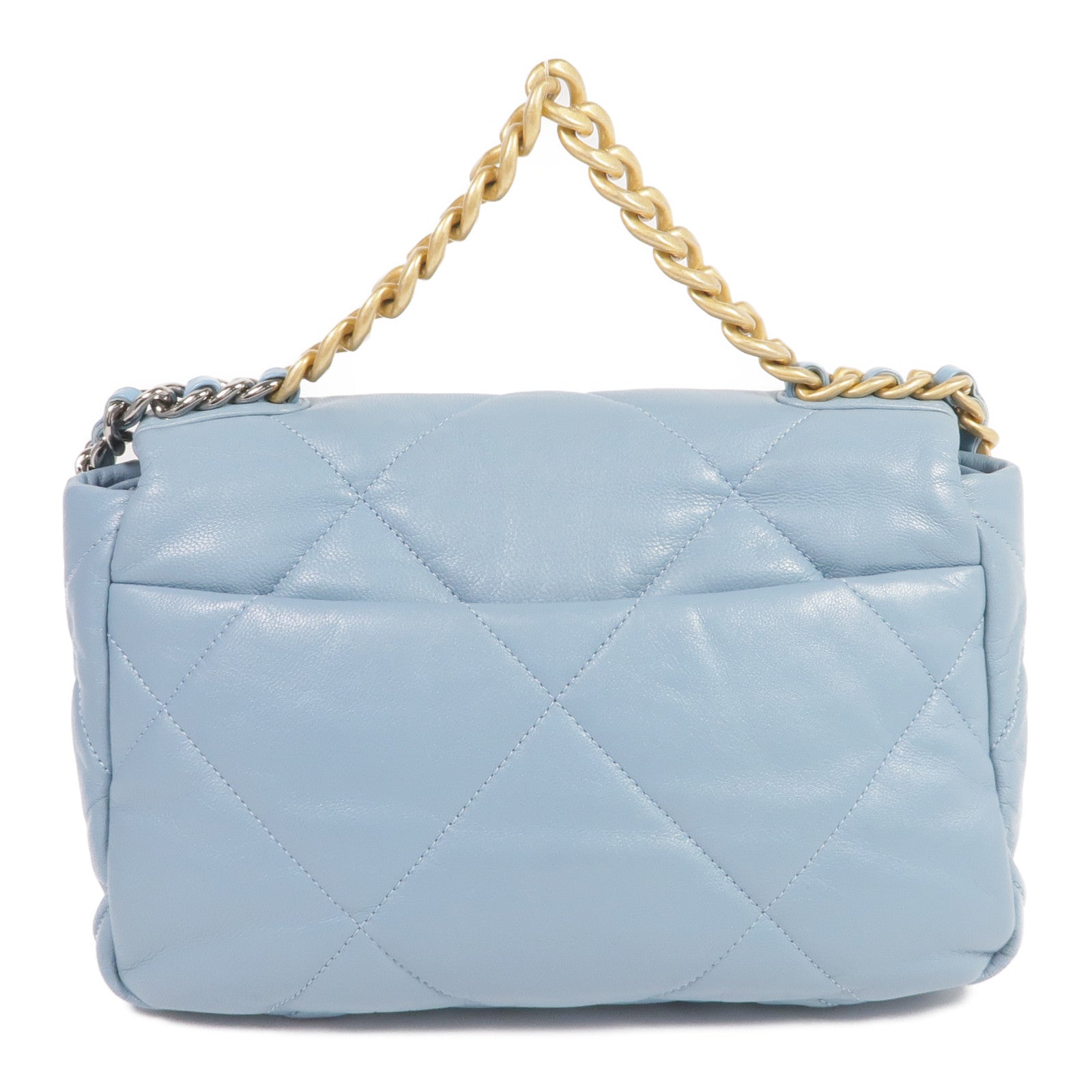 CHANEL 羊皮皮革C19 Small手挽肩背兩用袋