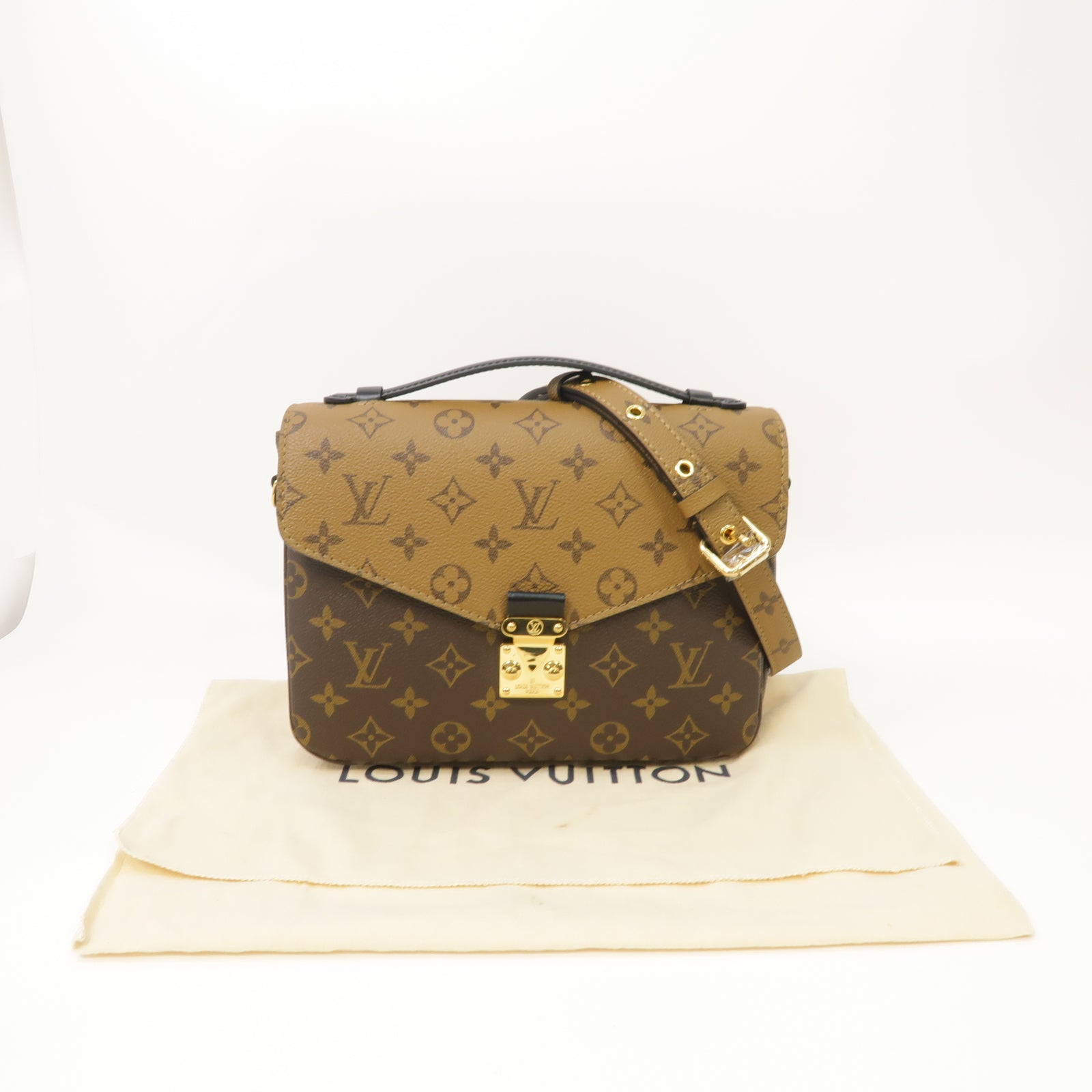LOUIS VUITTON Monogram Metis 2 Way Shoulder Bag金扣手挽肩背兩用袋