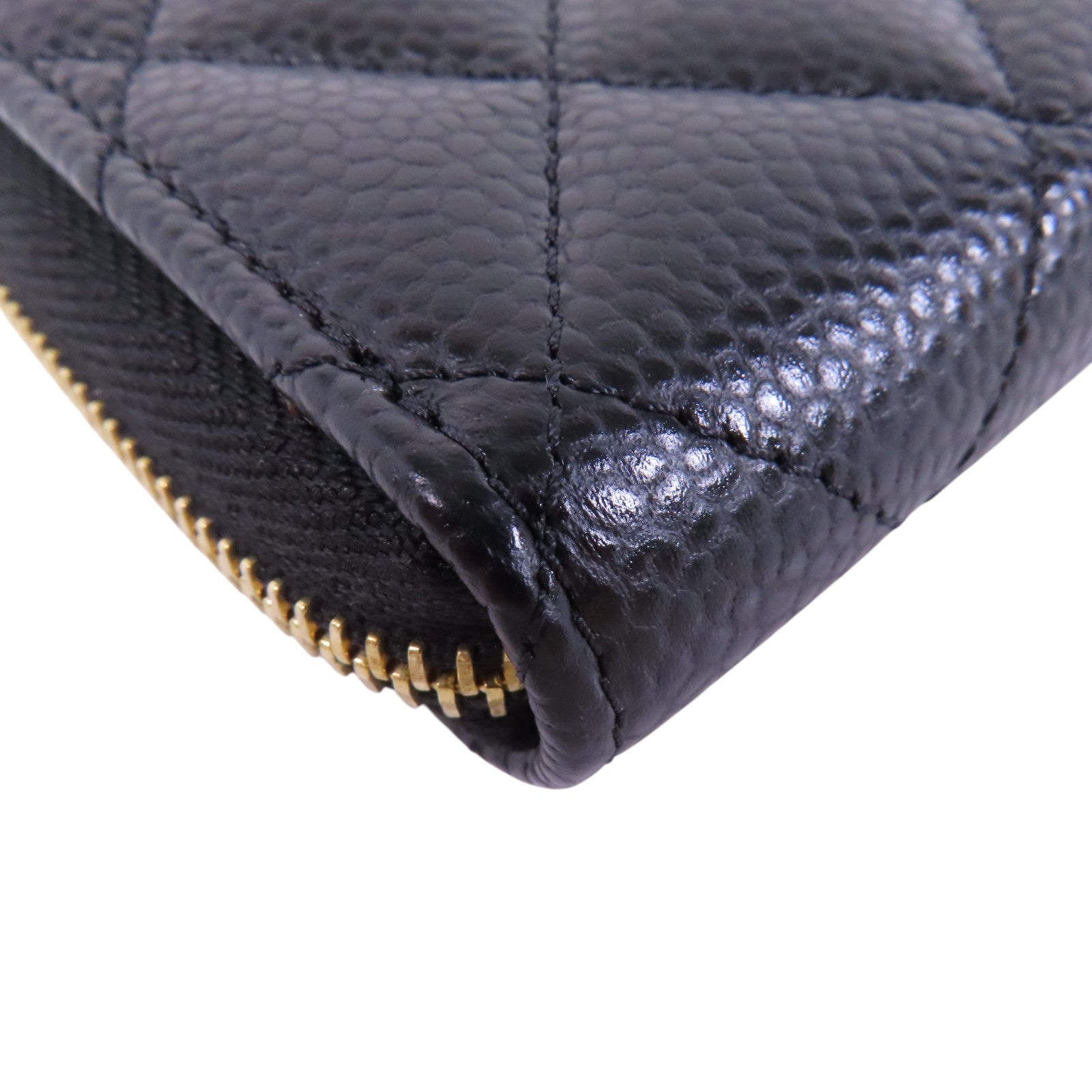 CHANEL 牛皮皮革Card Case金扣卡套