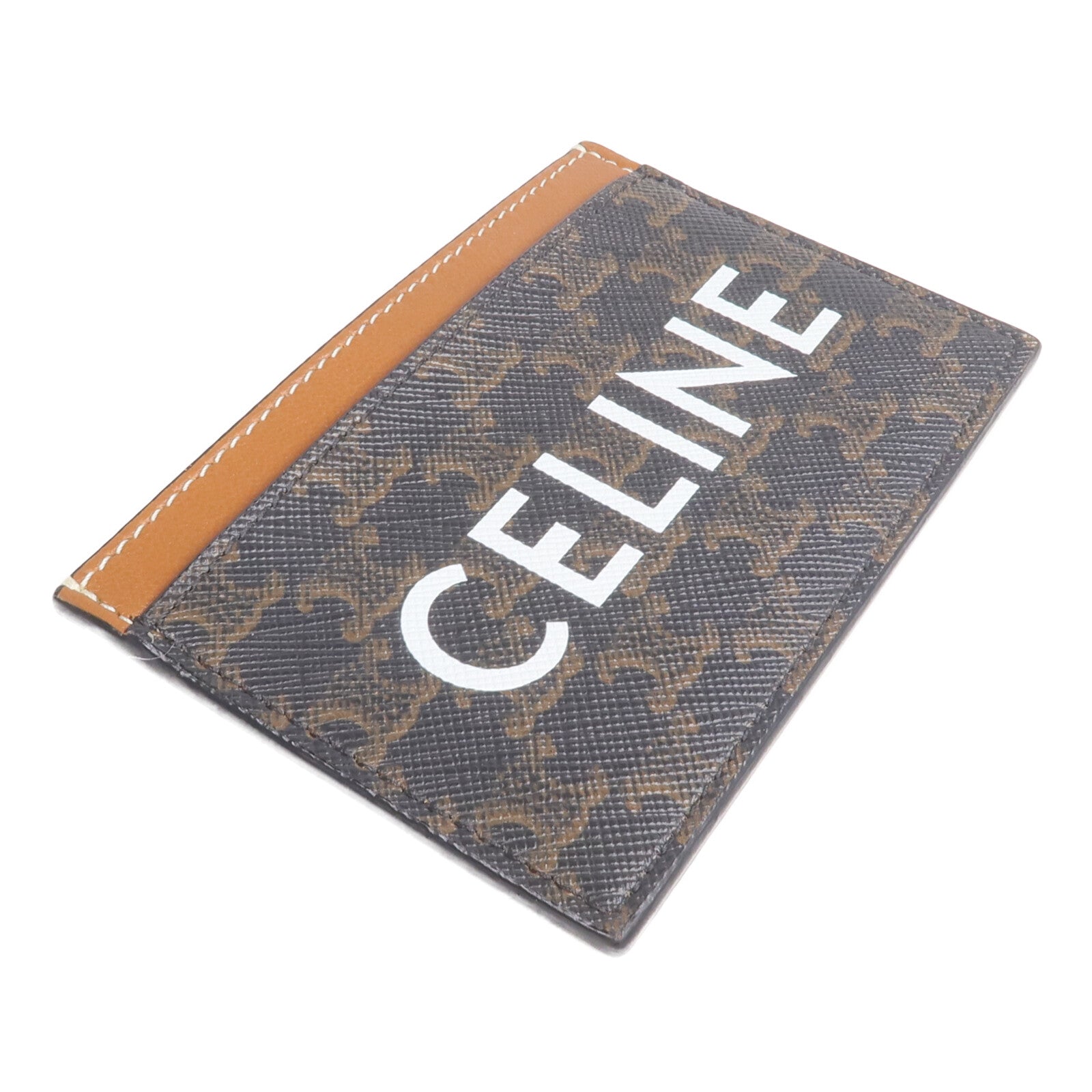 CELINE 塗層帆布/牛皮皮革Card Holder卡片套