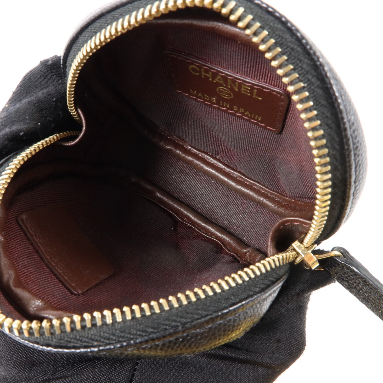 CHANEL 牛皮皮革Coin Case金扣零錢包