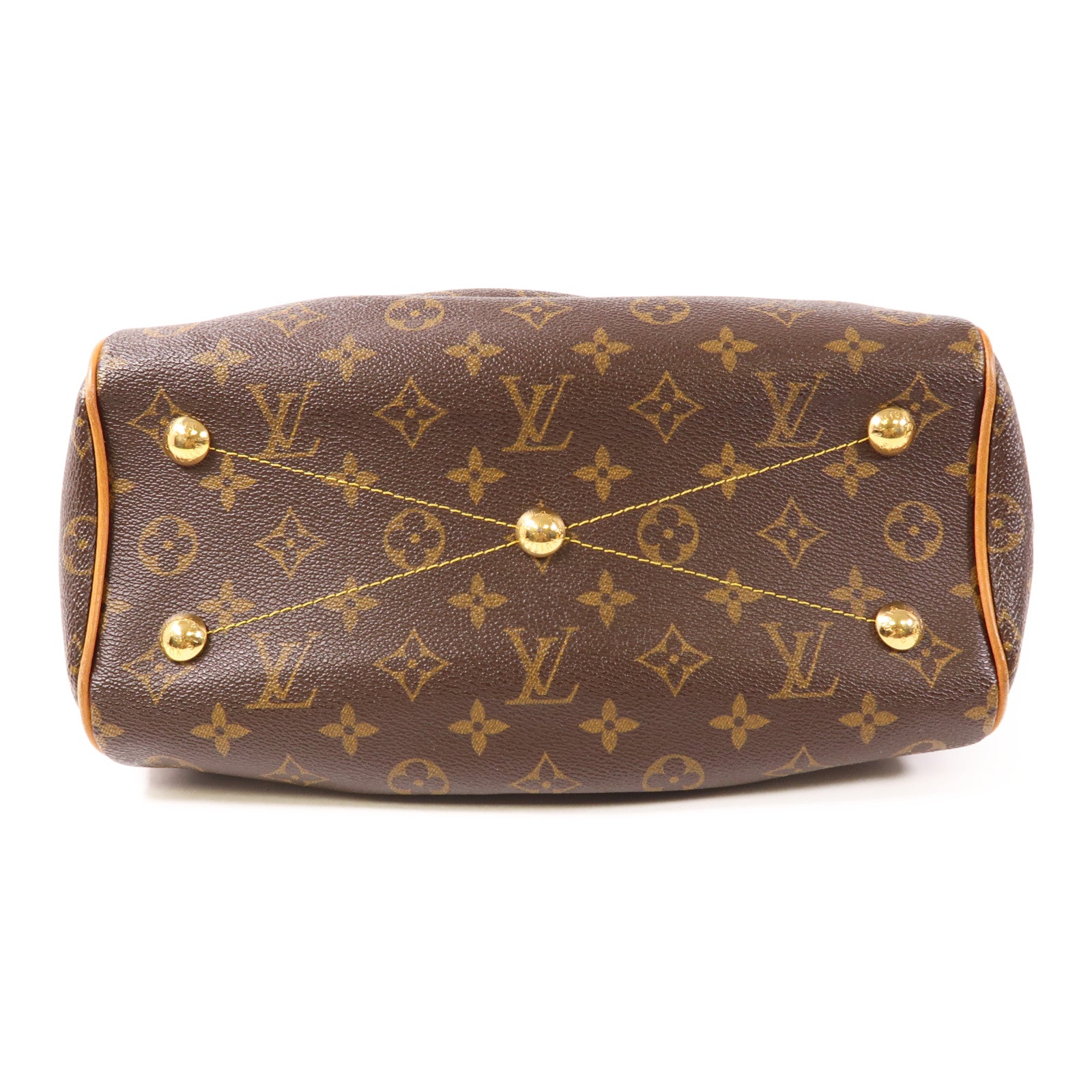 LOUIS VUITTON Monogram Tivoli PM金扣手挽袋